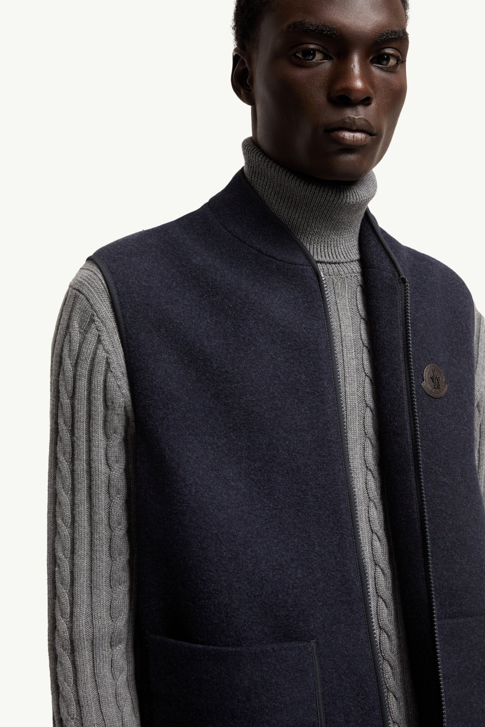 Wool Zip-Up Gilet - 图片 6