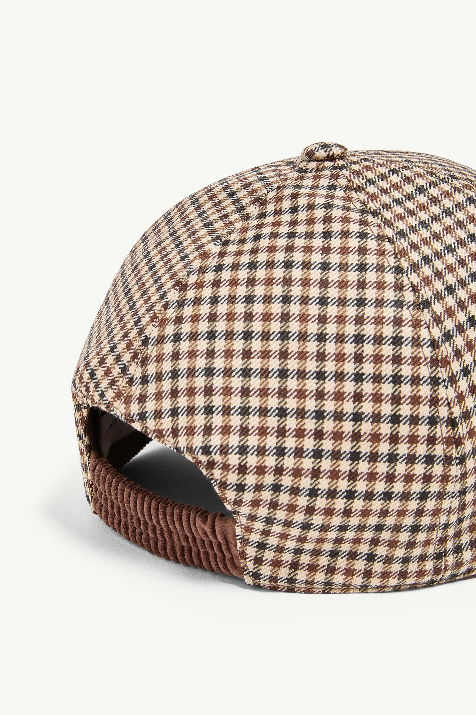 Check Wool Baseball Cap - 图片 4