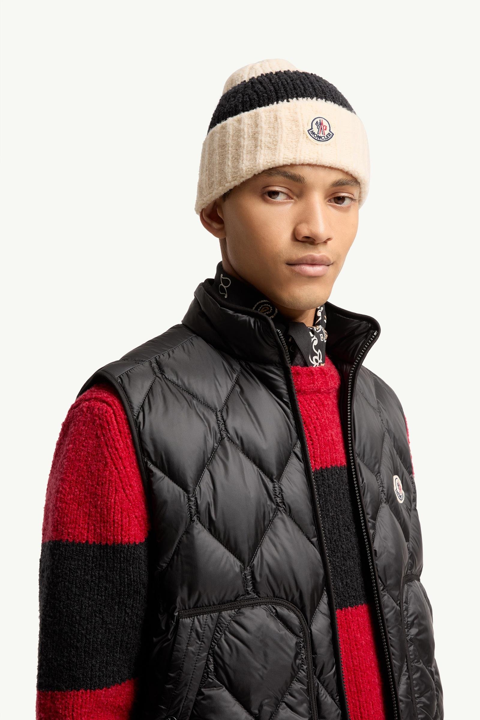 Alternative view of Striped Wool Blend Bouclé Knit Beanie