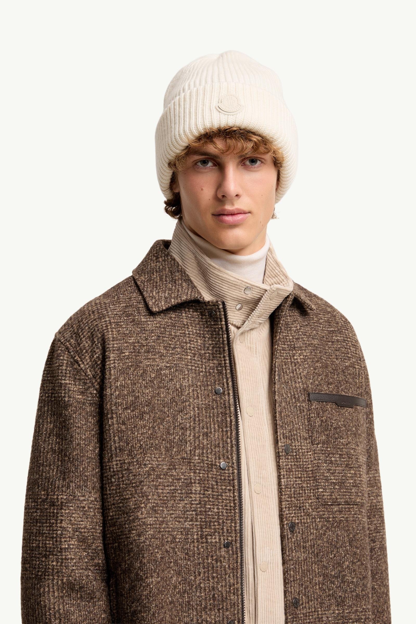 Alternative view of Leather Logo Cashmere Beanie