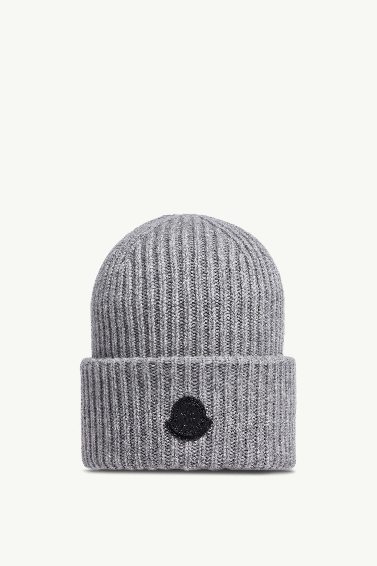 Leather Logo Cashmere Beanie