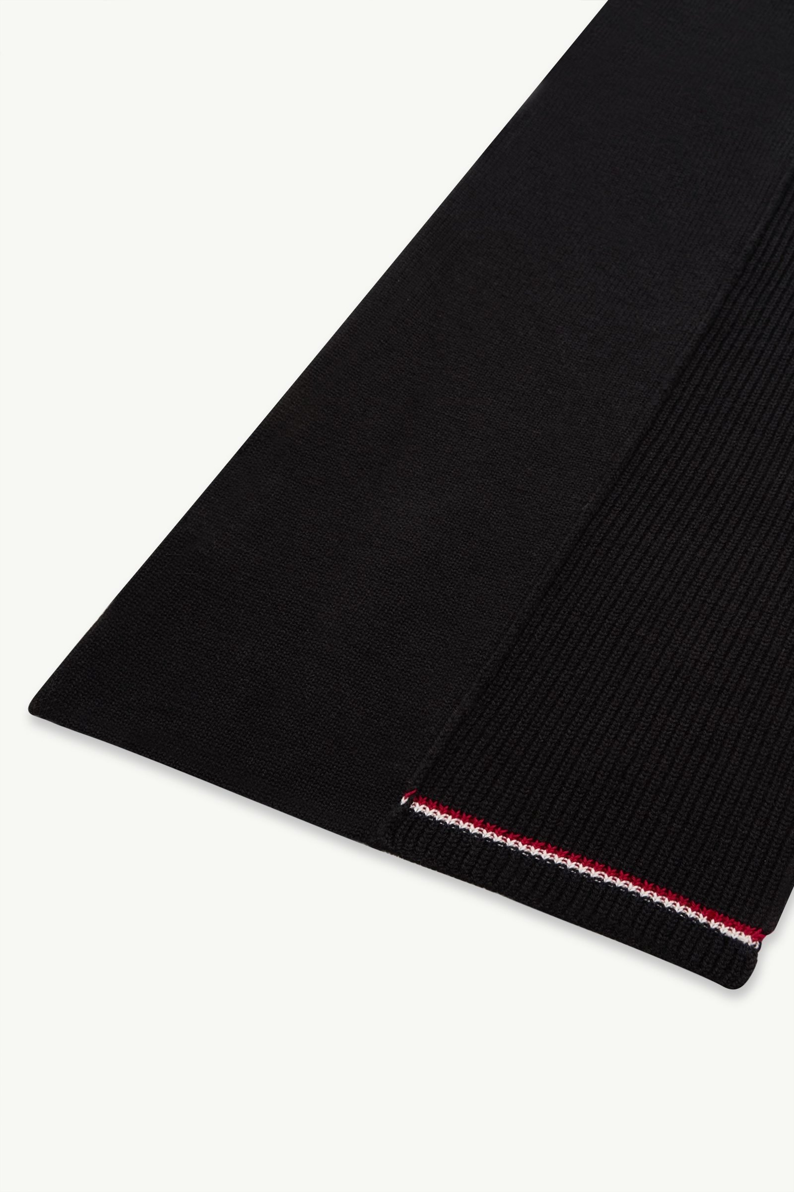 Logo Wool Rib Knit Scarf - 图片 4