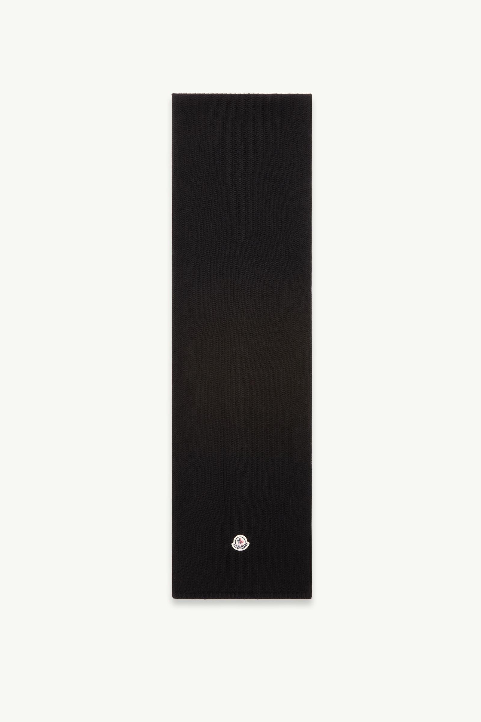 Wool Blend Logo Scarf