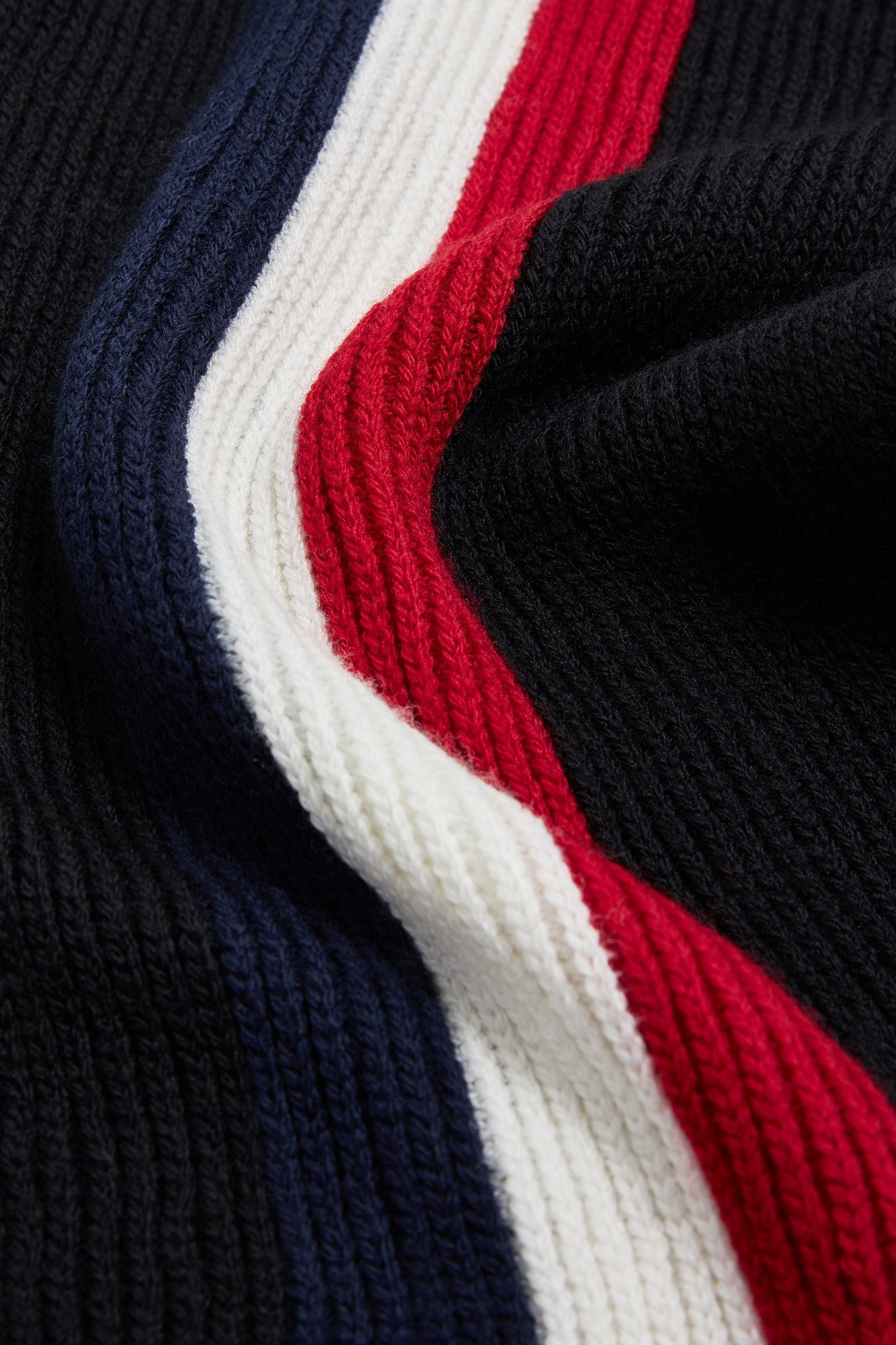 Tricolour Wool Scarf - 图片 4