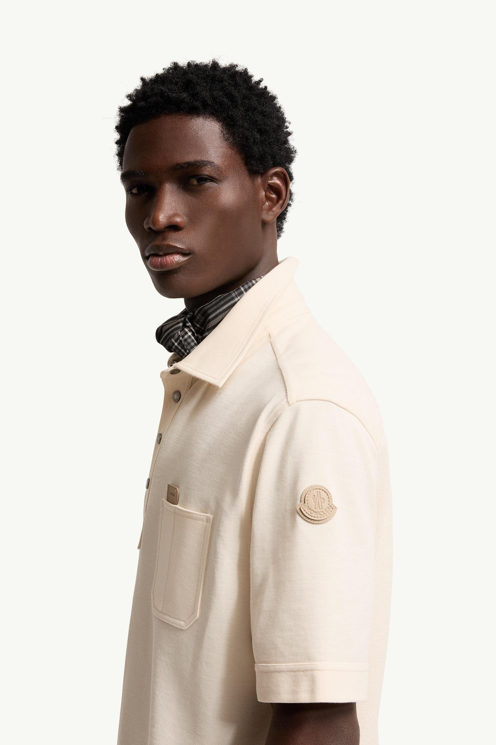 Alternative view of Leather Logo Tag Cotton Polo Shirt