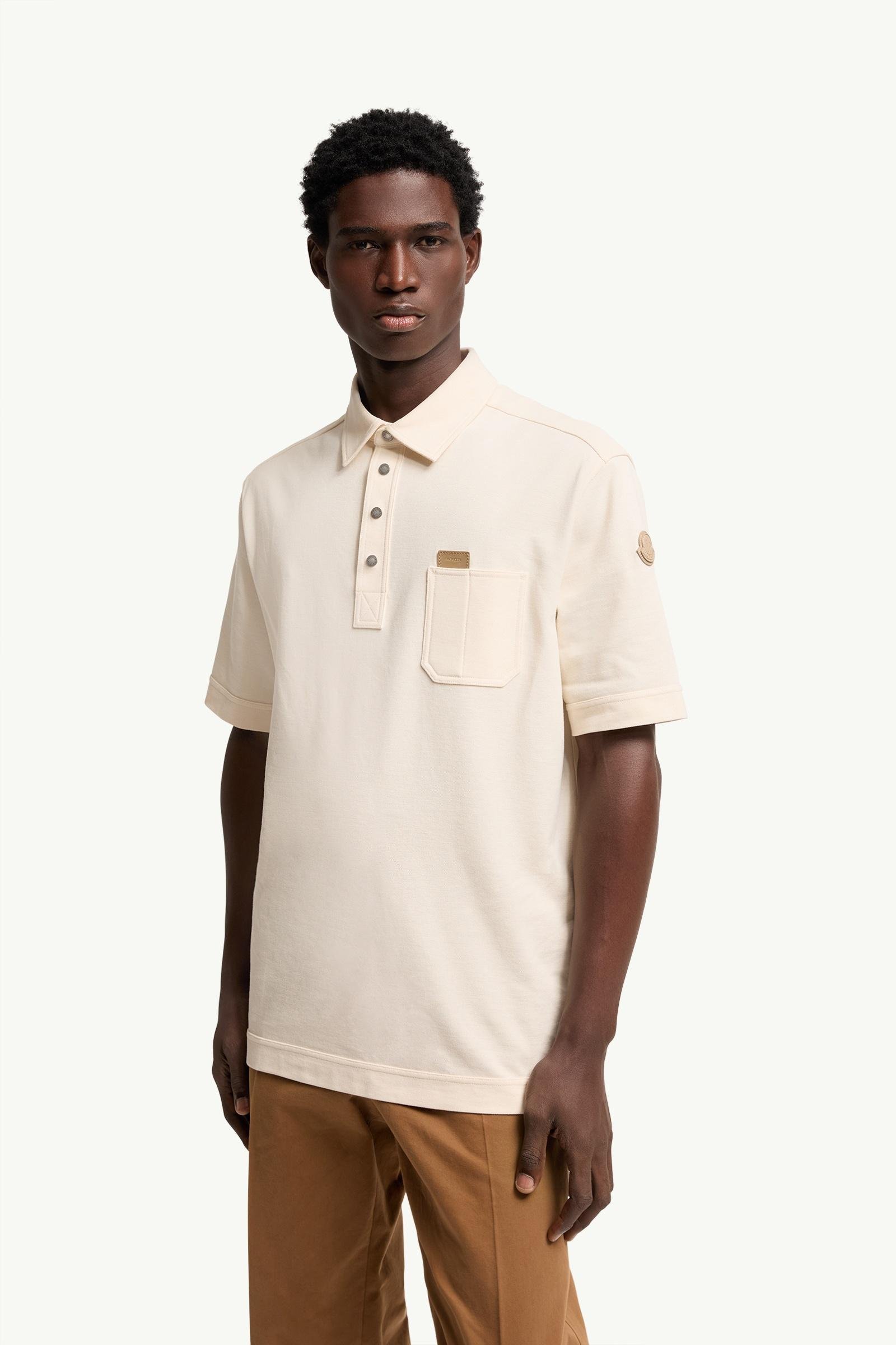 Leather Logo Tag Cotton Polo Shirt - 图片 4