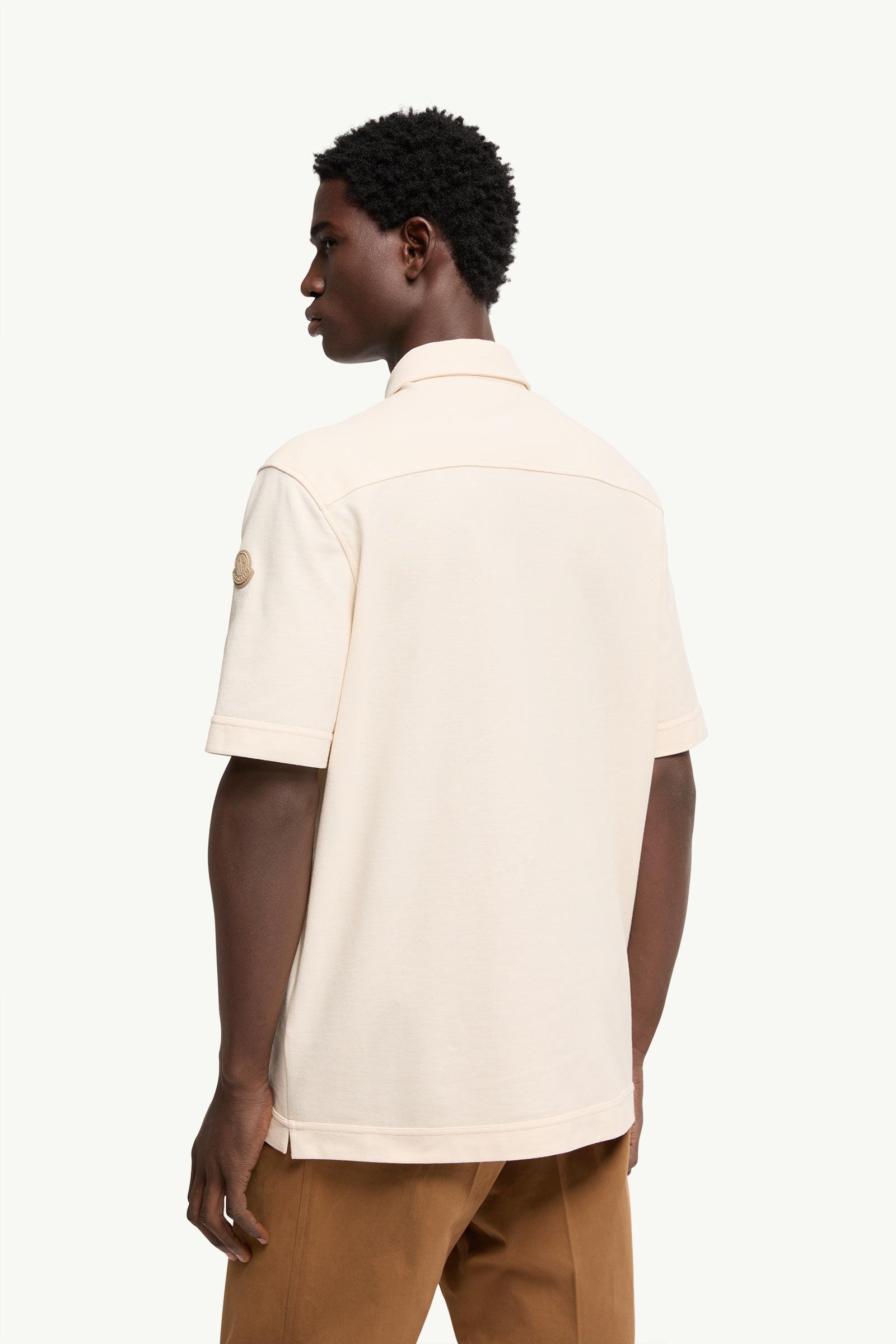 Leather Logo Tag Cotton Polo Shirt - 图片 5