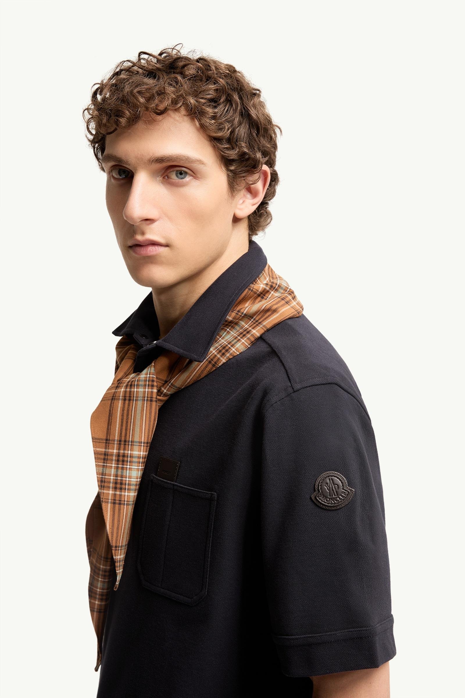 Alternative view of Leather Logo Tag Cotton Polo Shirt