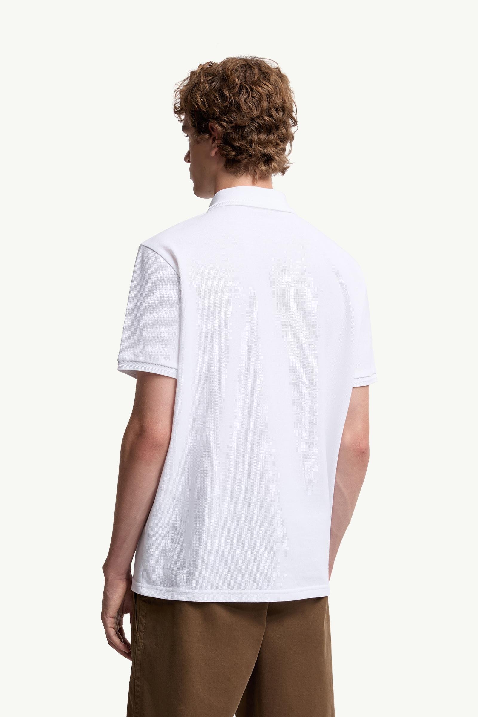 Logo Patch Cotton Piquet Polo Shirt - 图片 5