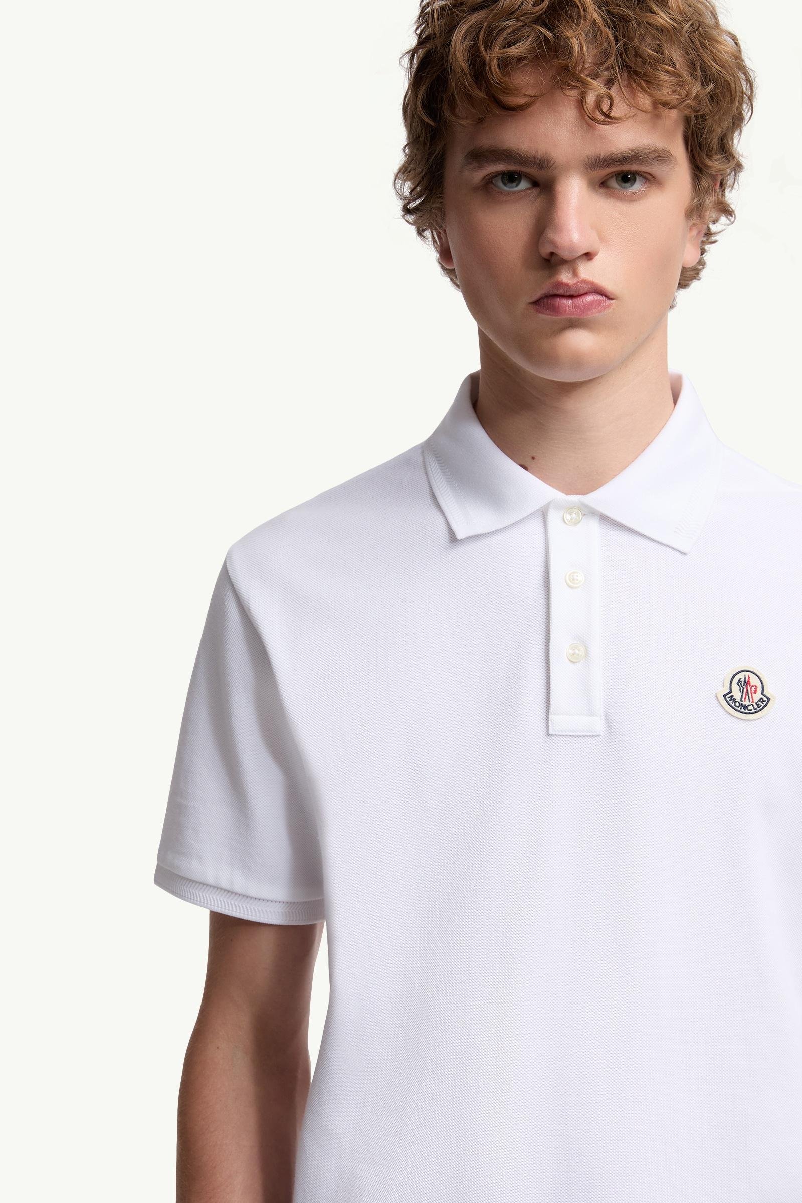 Logo Patch Cotton Piquet Polo Shirt - 图片 6