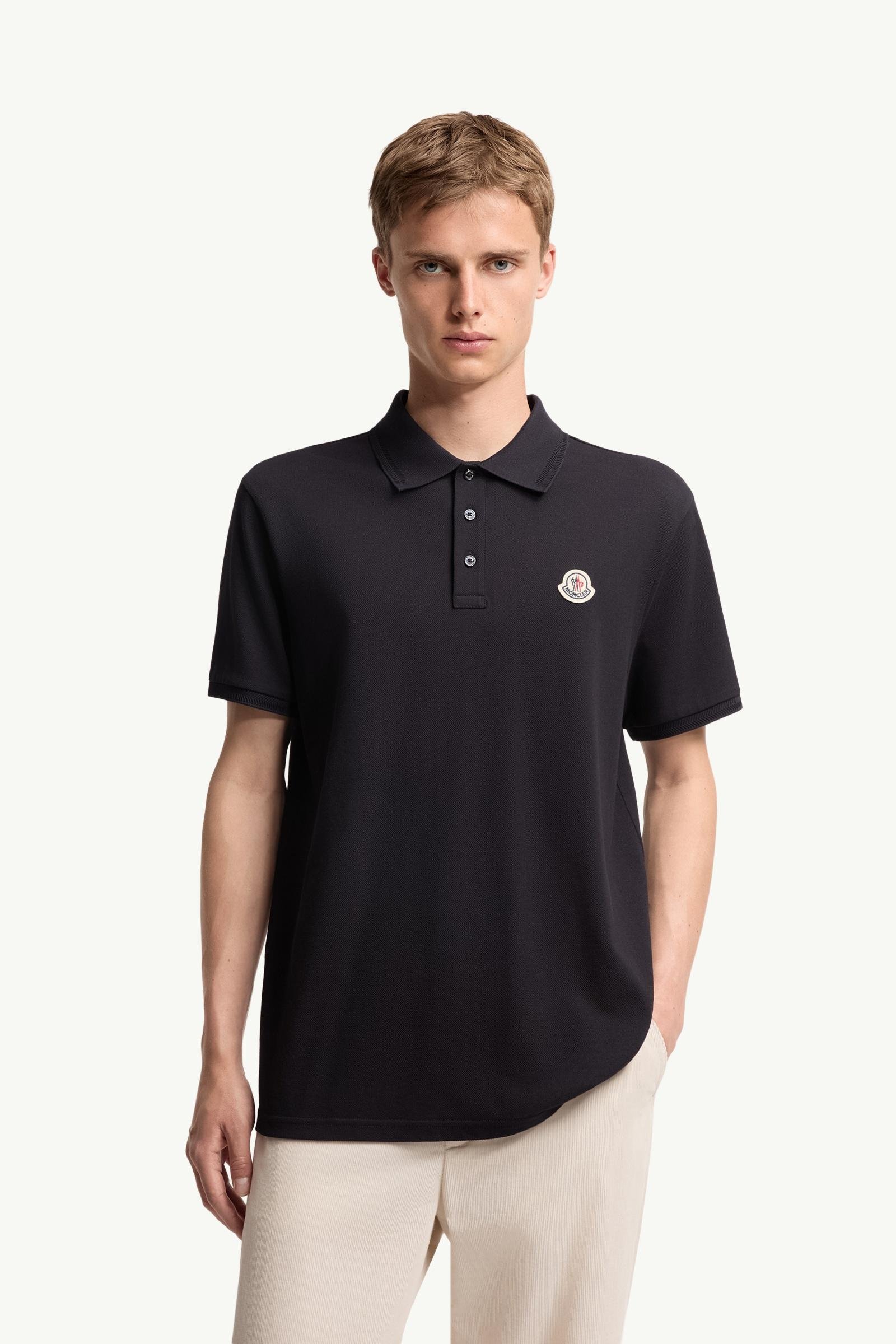 Logo Patch Cotton Piquet Polo Shirt - 图片 4