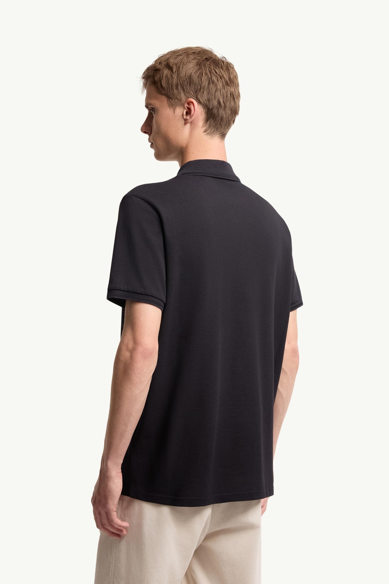 Logo Patch Cotton Piquet Polo Shirt - 图片 5
