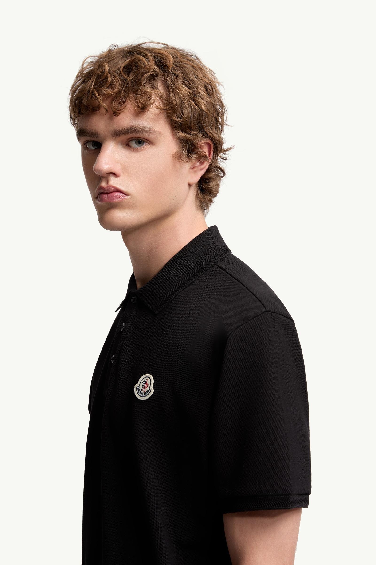 Alternative view of Logo Patch Cotton Piquet Polo Shirt