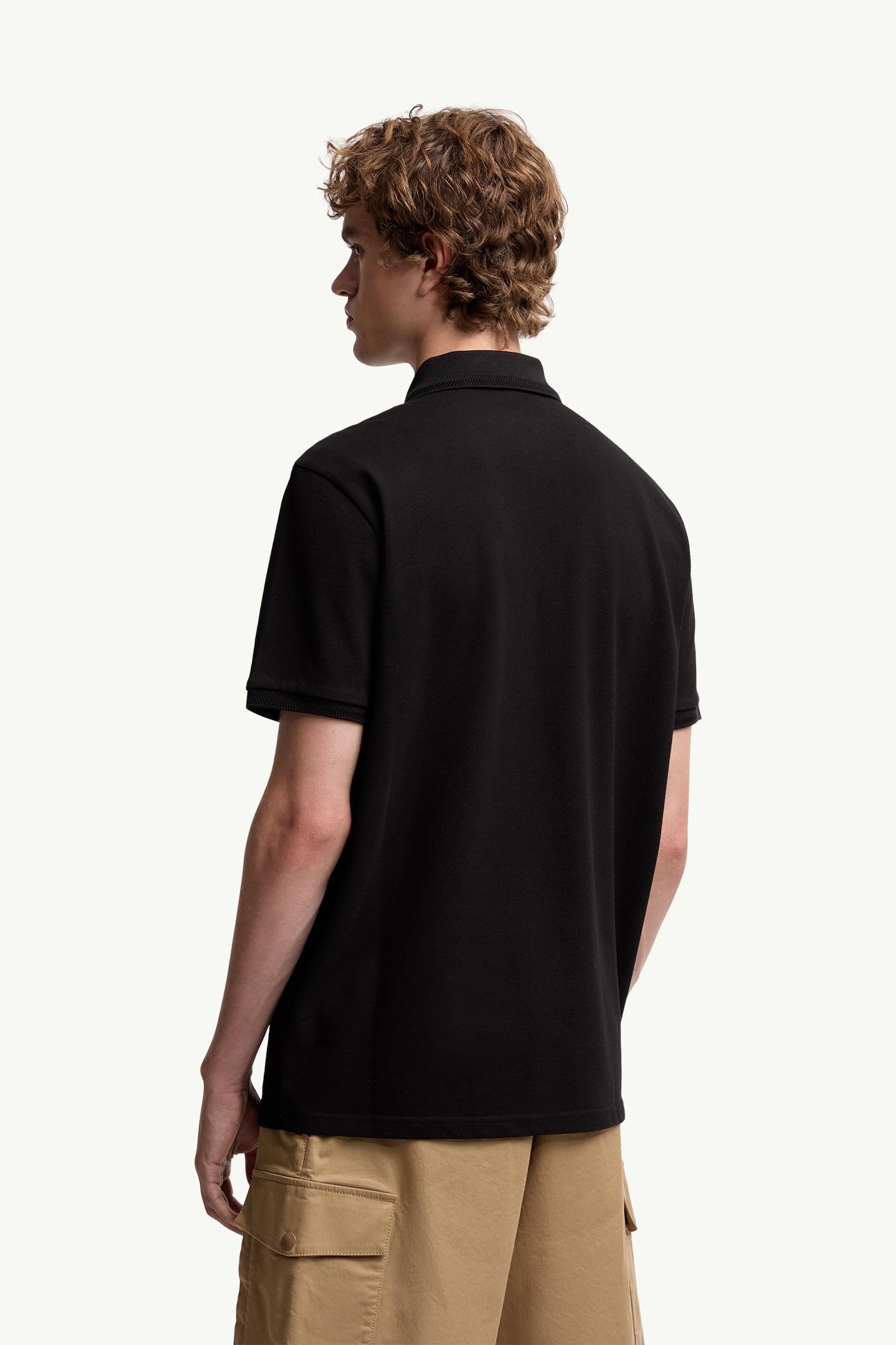 Logo Patch Cotton Piquet Polo Shirt - 图片 5