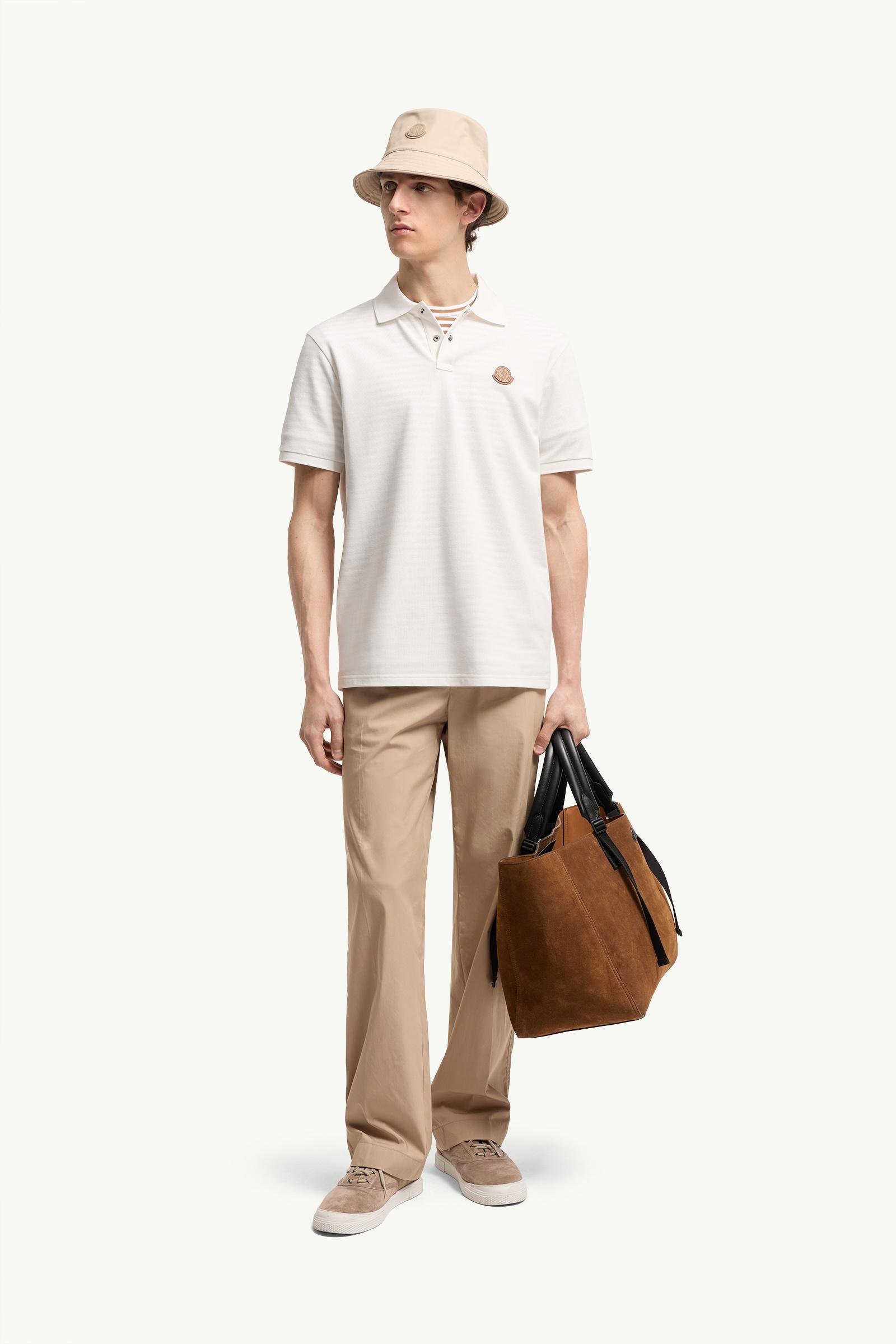 Logo Patch Cotton Piquet Polo Shirt