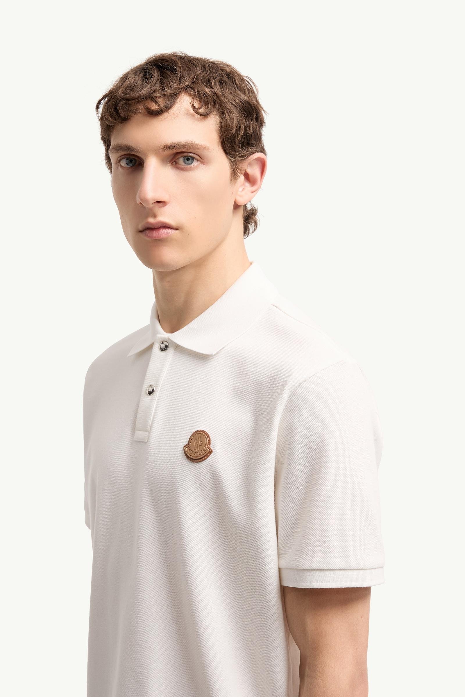 Alternative view of Logo Patch Cotton Piquet Polo Shirt