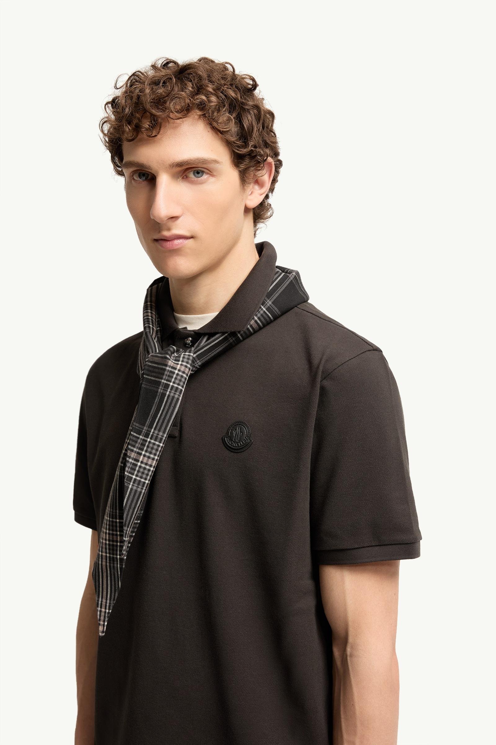 Alternative view of Logo Patch Cotton Piquet Polo Shirt
