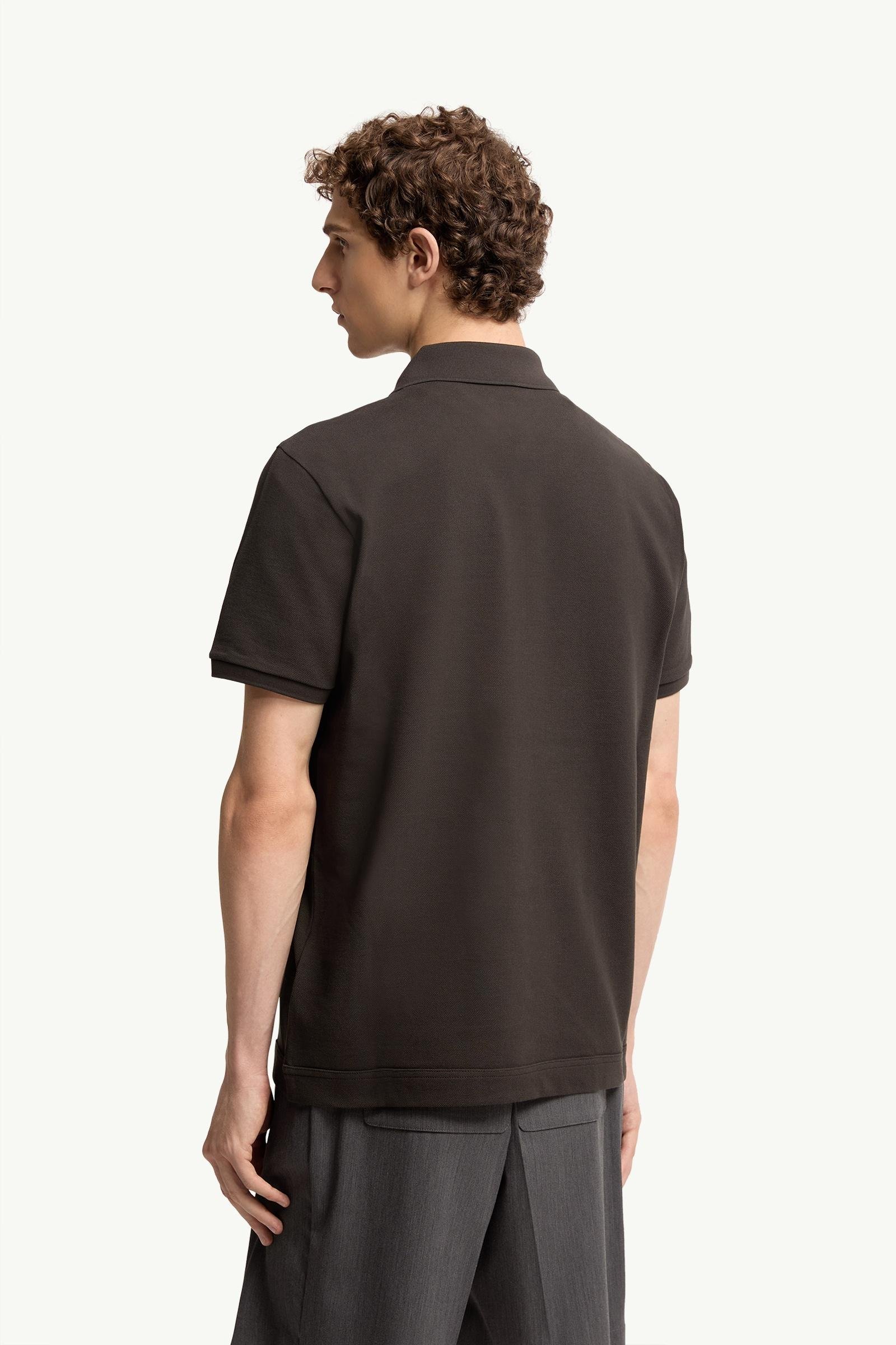Logo Patch Cotton Piquet Polo Shirt - 图片 5