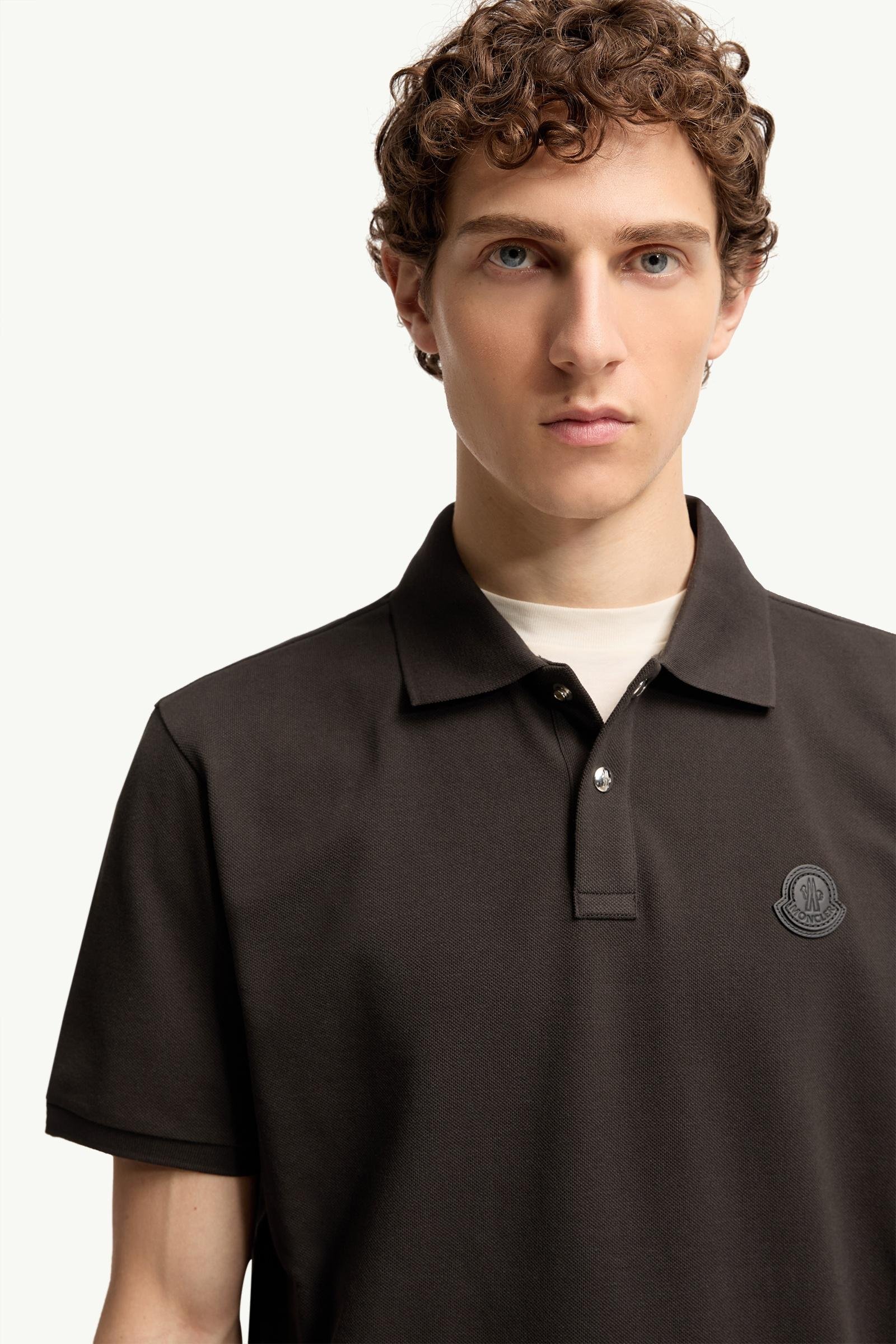 Logo Patch Cotton Piquet Polo Shirt - 图片 6