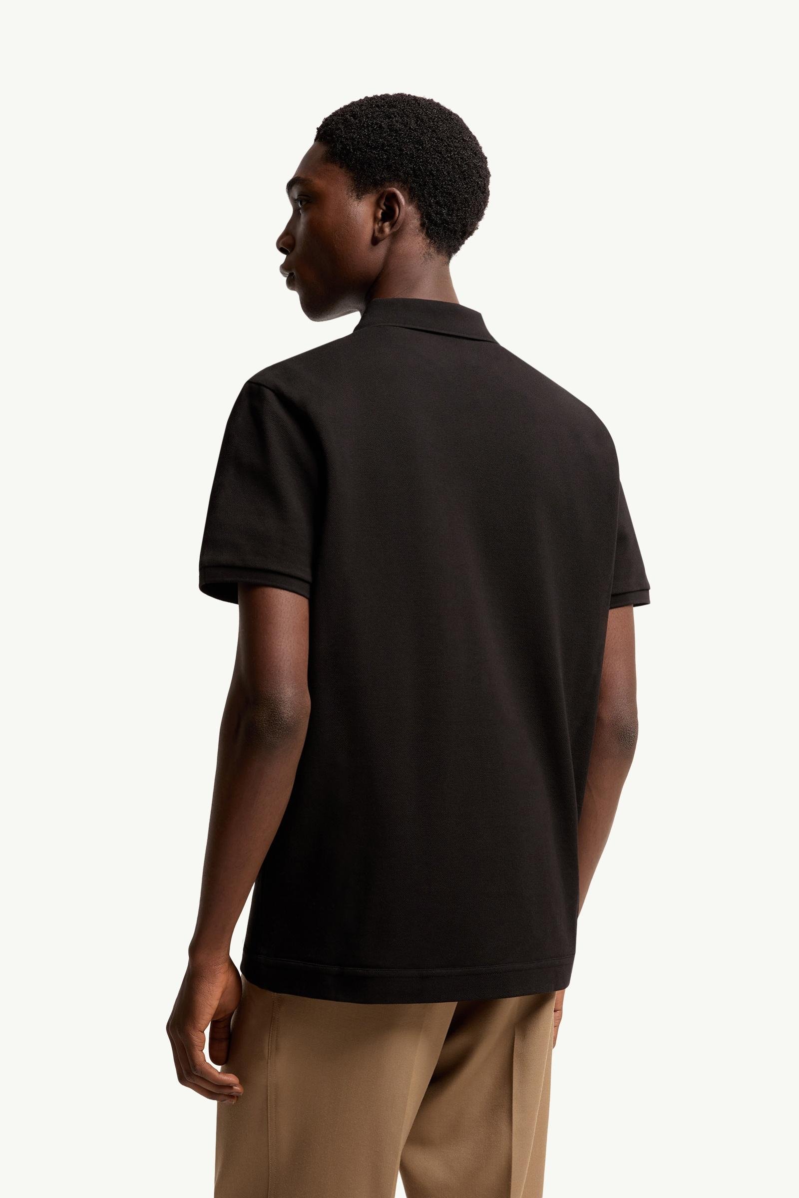 Logo Patch Cotton Piquet Polo Shirt - 图片 5