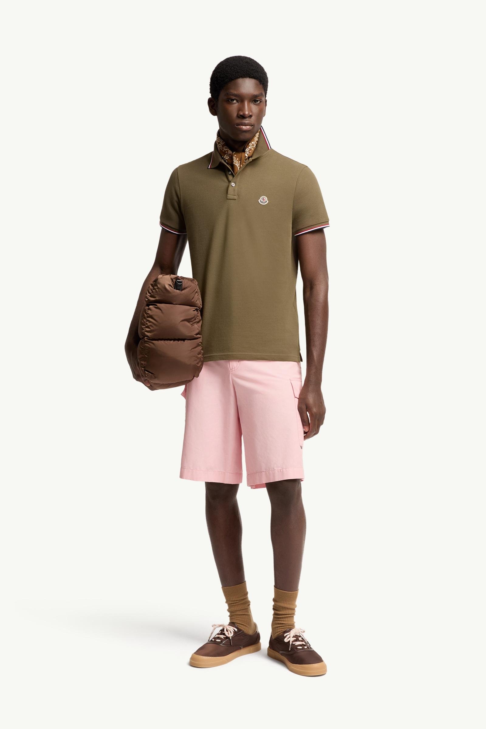Tricolour-Trimmed Cotton Piquet Polo Shirt