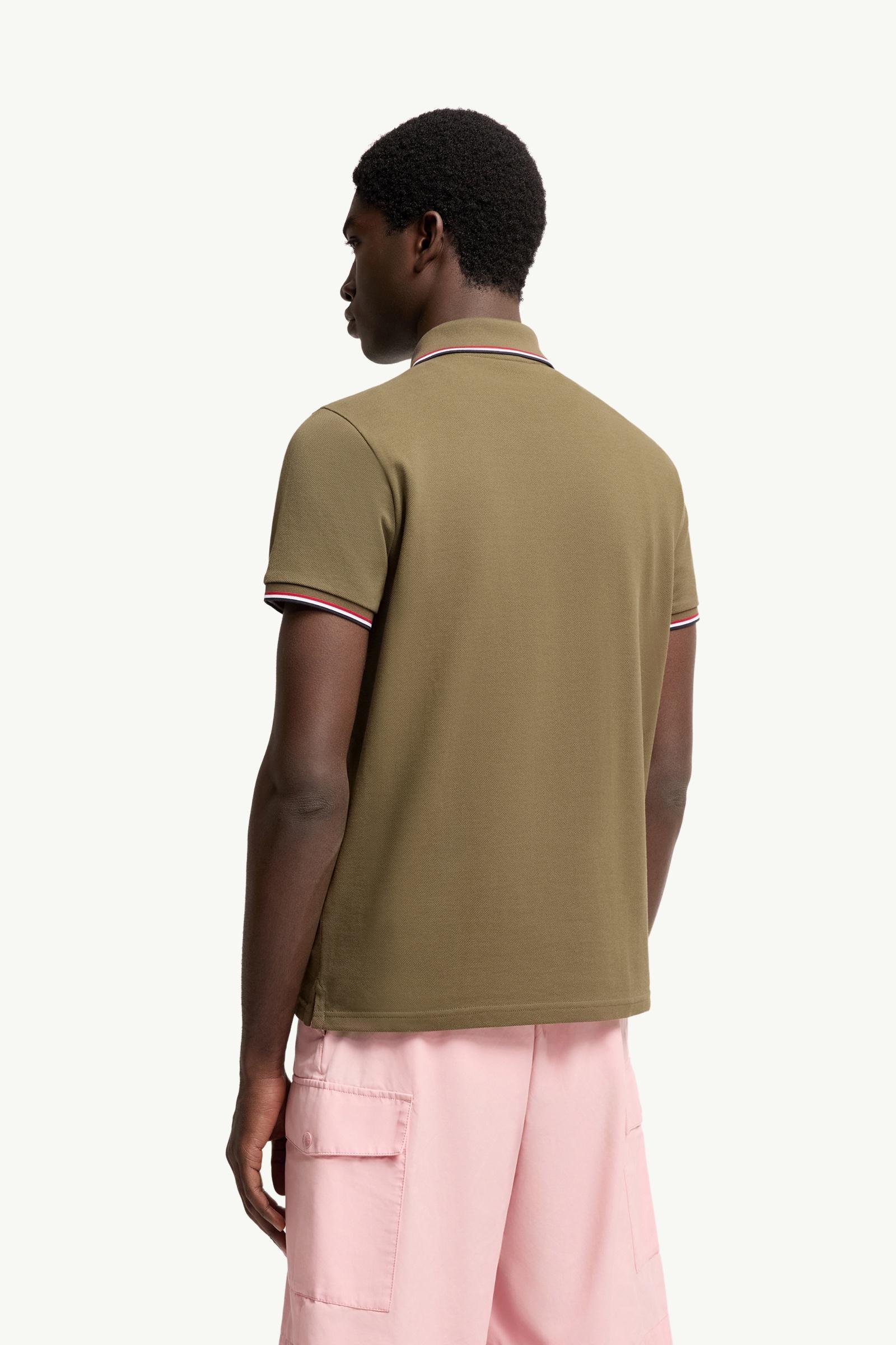Tricolour-Trimmed Cotton Piquet Polo Shirt - 图片 5