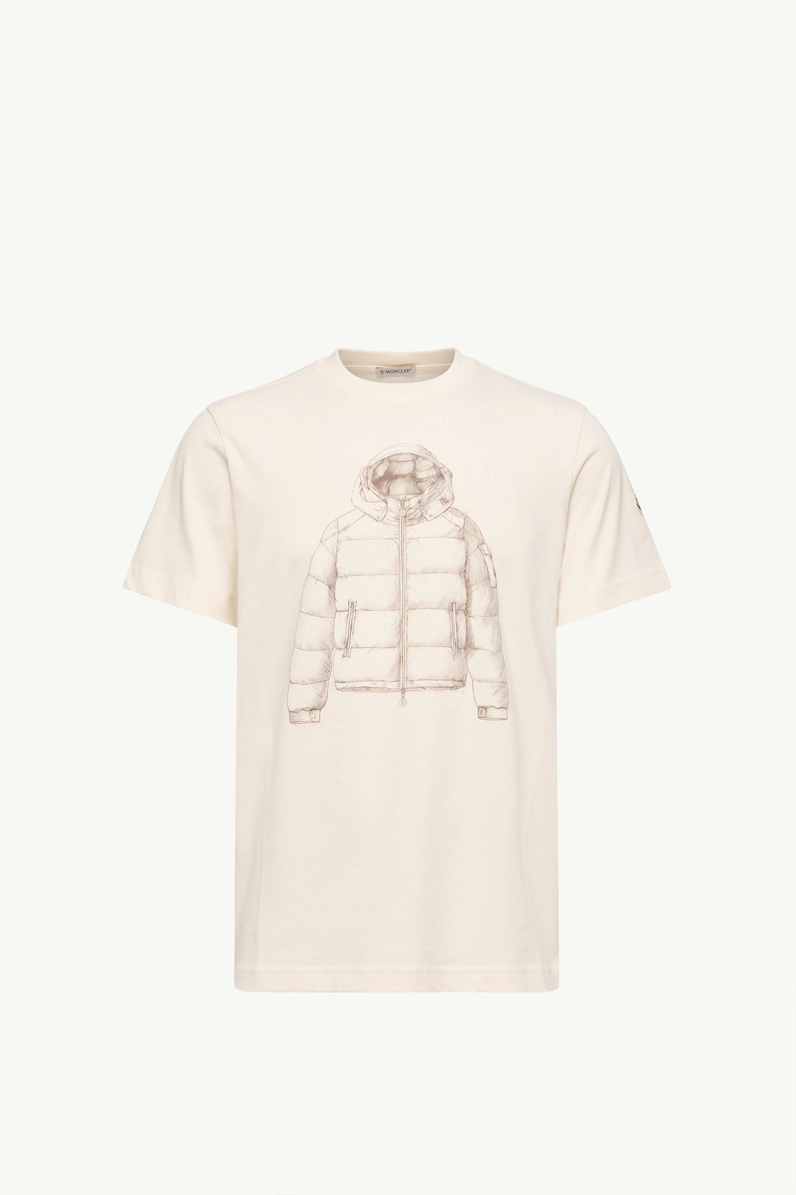 Down Jacket Print Cotton T-Shirt - 图片 3