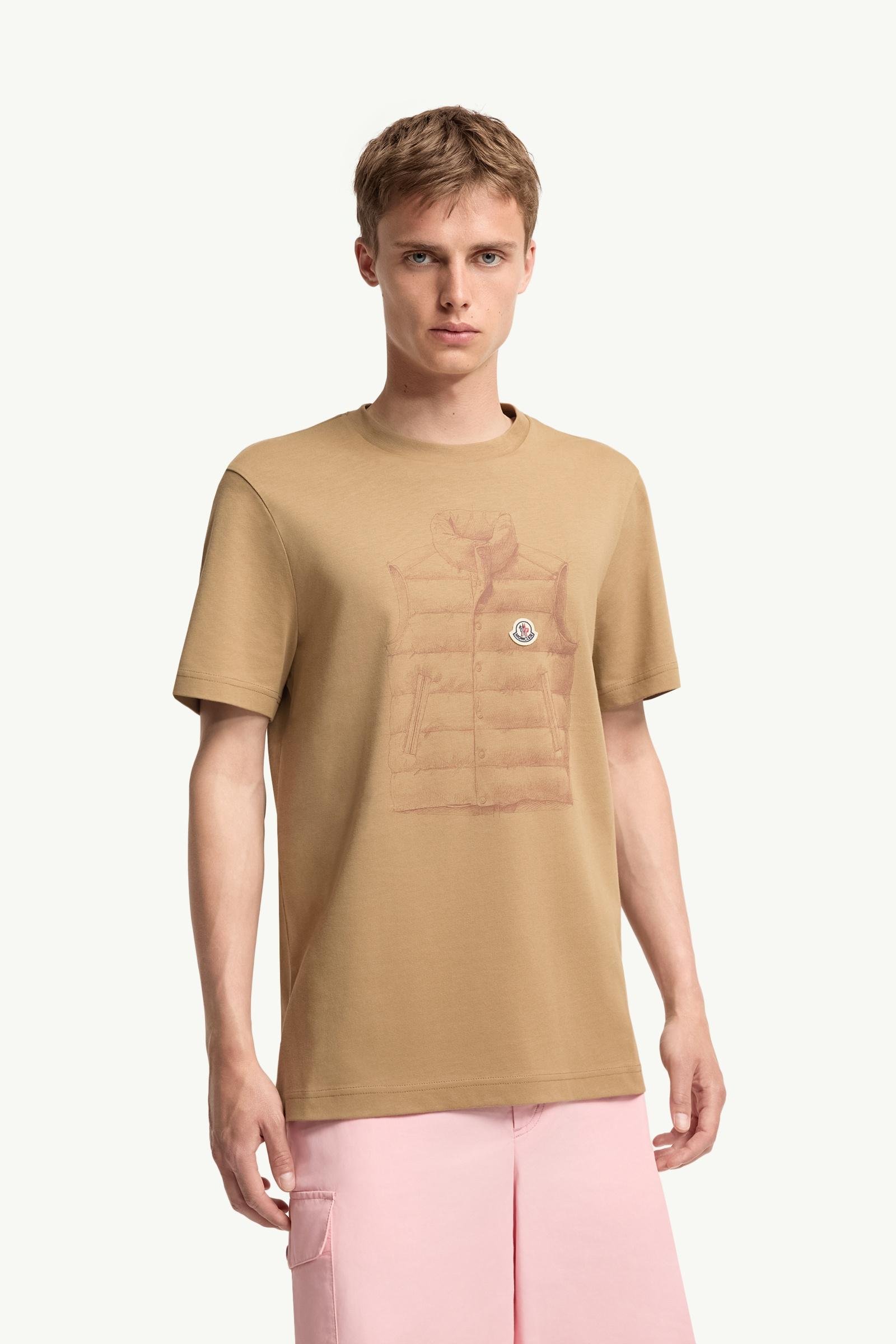Down Jacket Print Cotton T-Shirt - 图片 4
