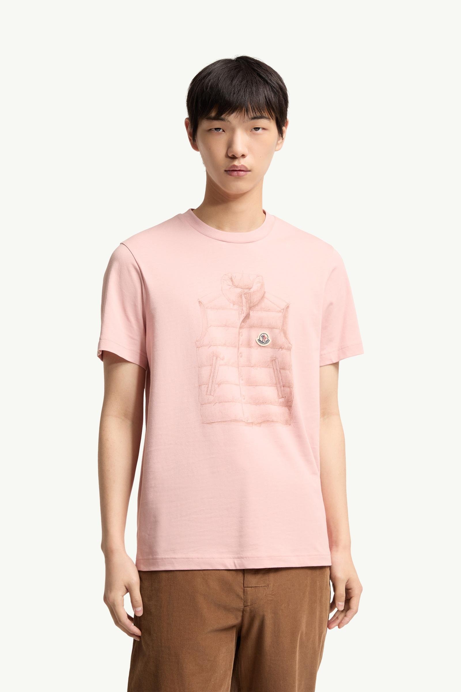Down Jacket Print Cotton T-Shirt - 图片 4