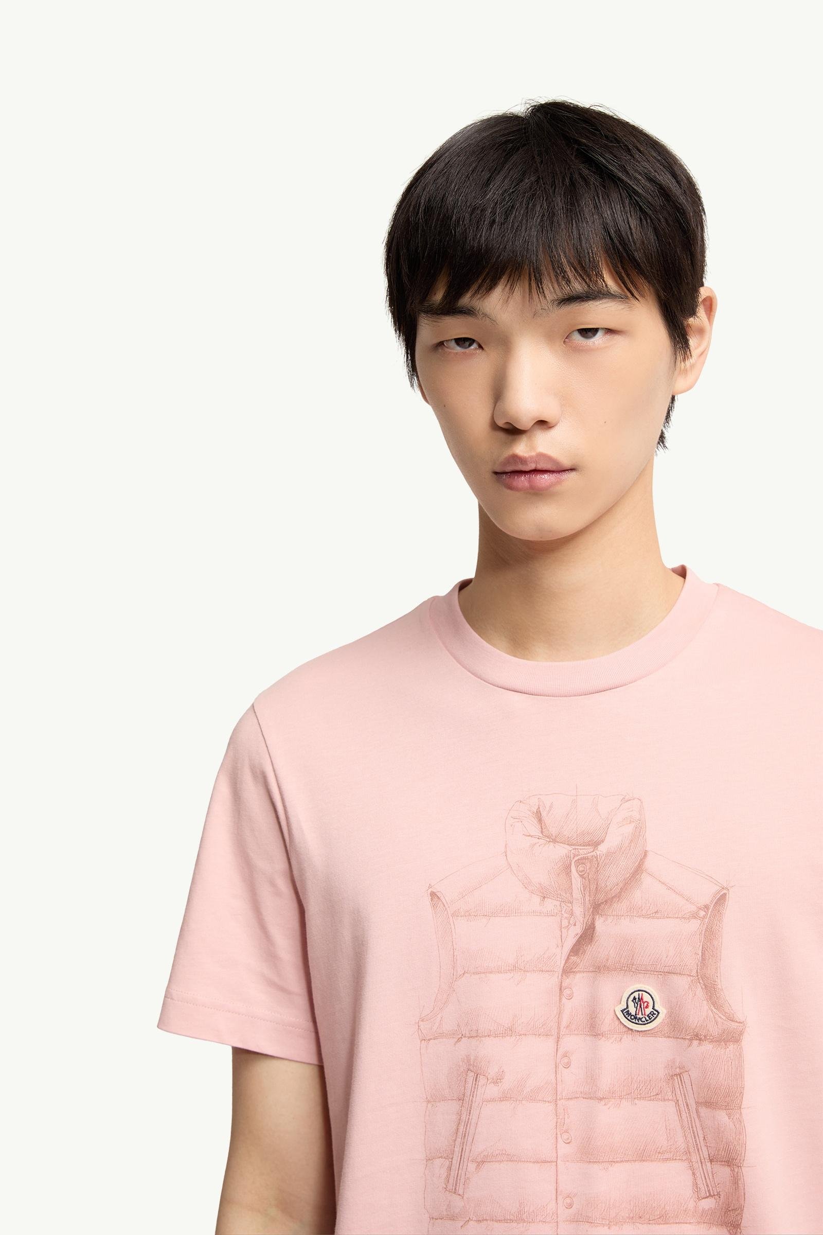Down Jacket Print Cotton T-Shirt - 图片 6