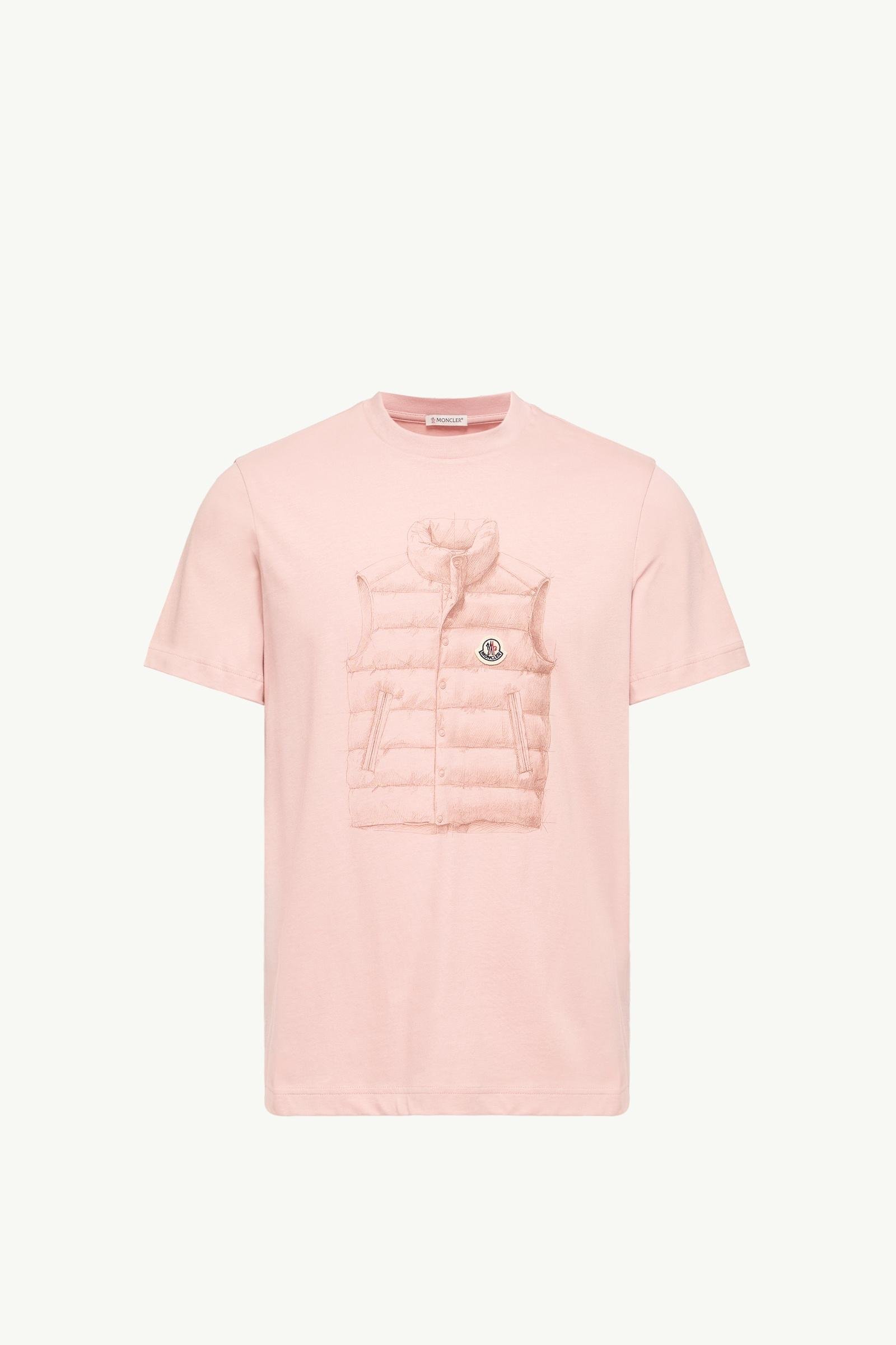 Down Jacket Print Cotton T-Shirt - 图片 3