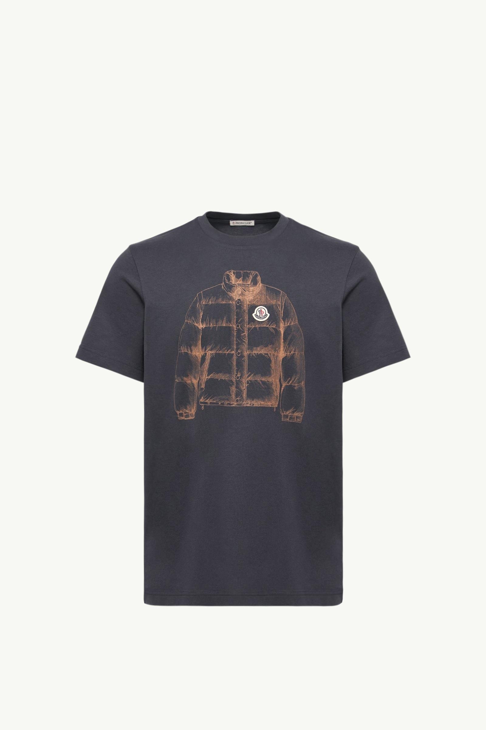 Down Jacket Print Cotton T-Shirt - 图片 3
