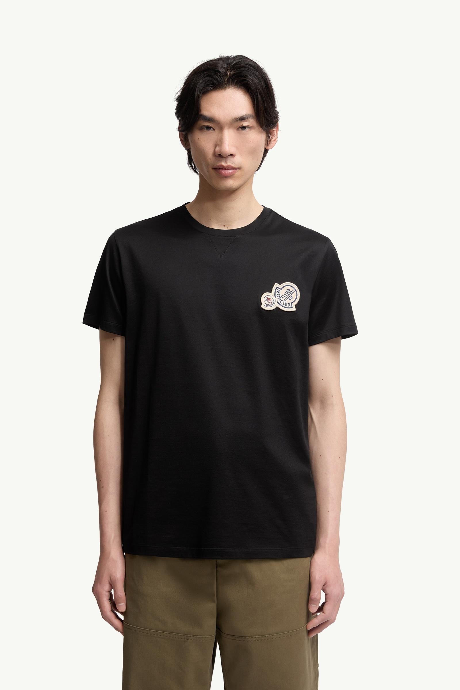 Double Logo Patch Cotton T-Shirt - 图片 4