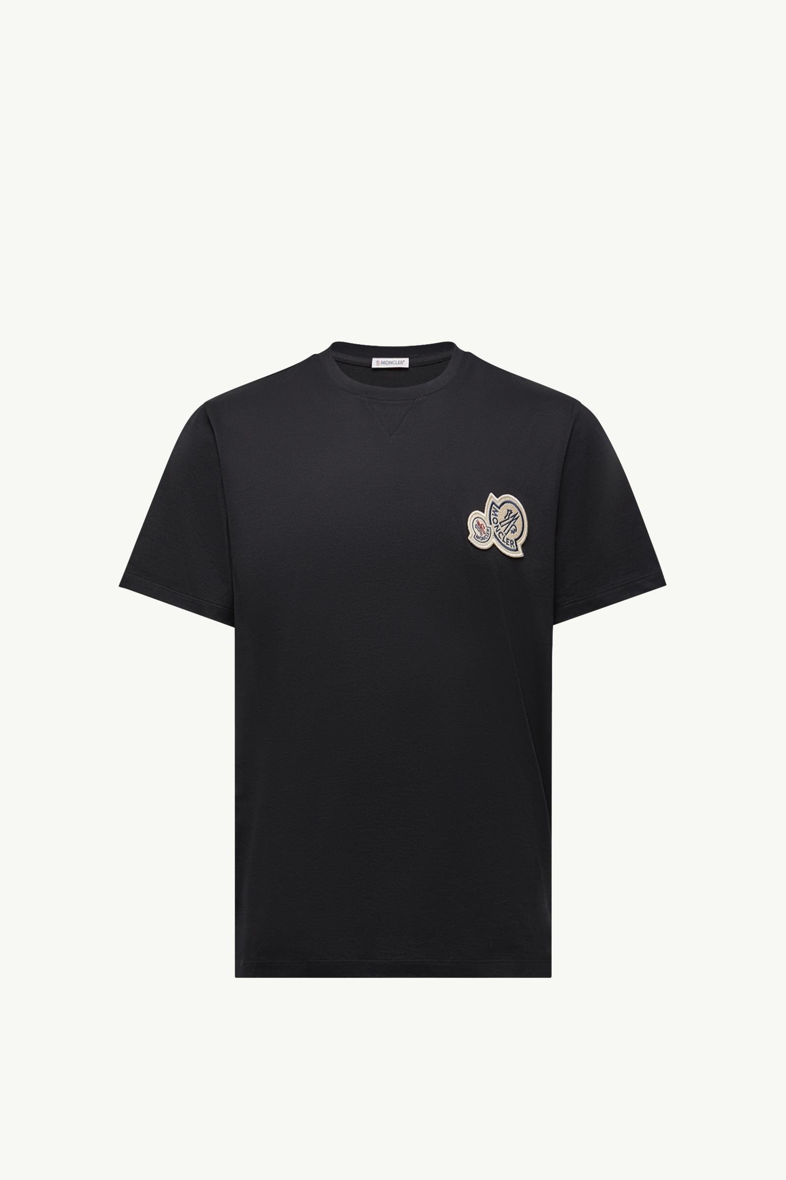 Double Logo Patch Cotton T-Shirt - 图片 3
