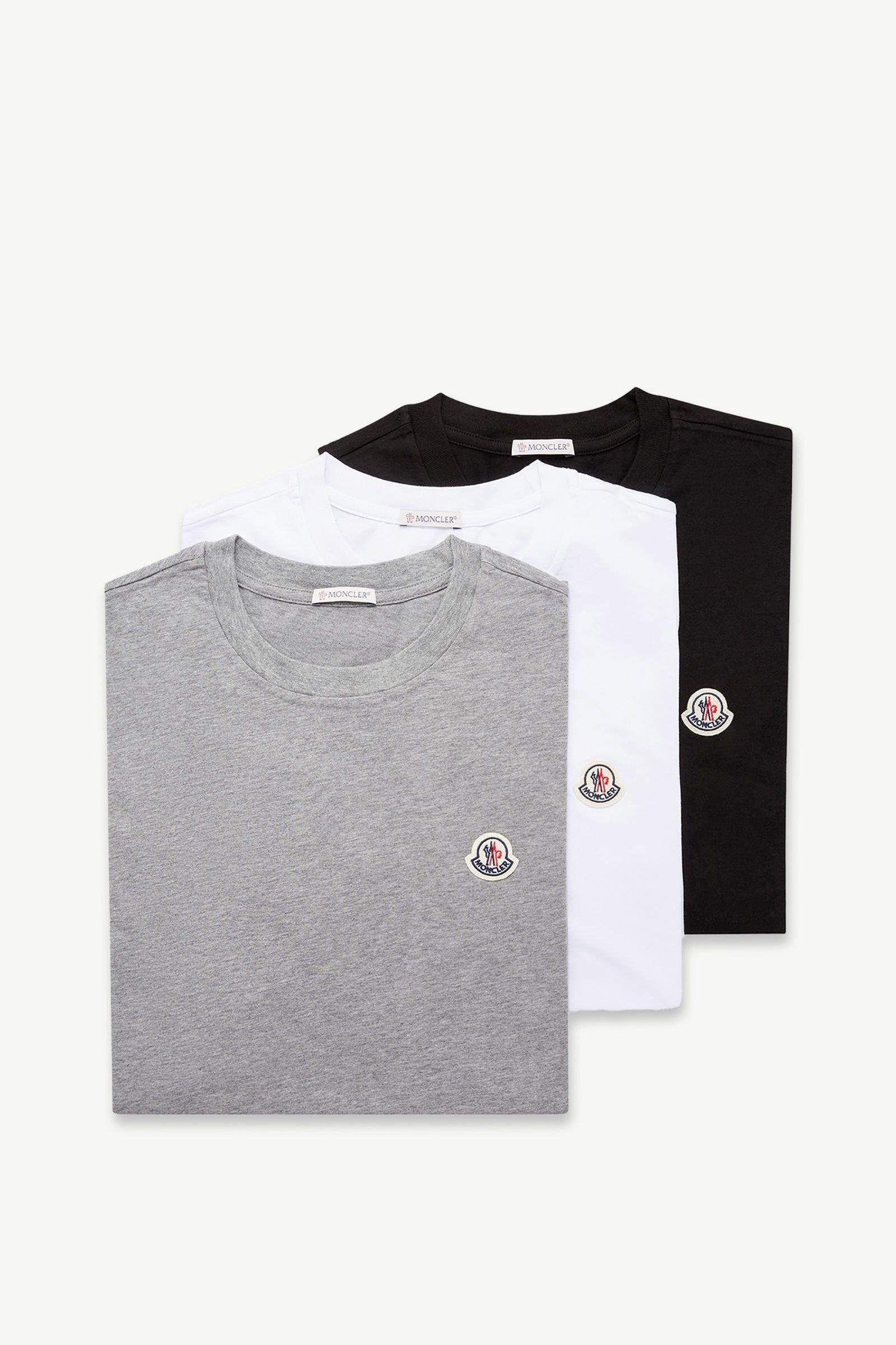 Logo Patch Cotton T-Shirt (Pack of Three) - 图片 3