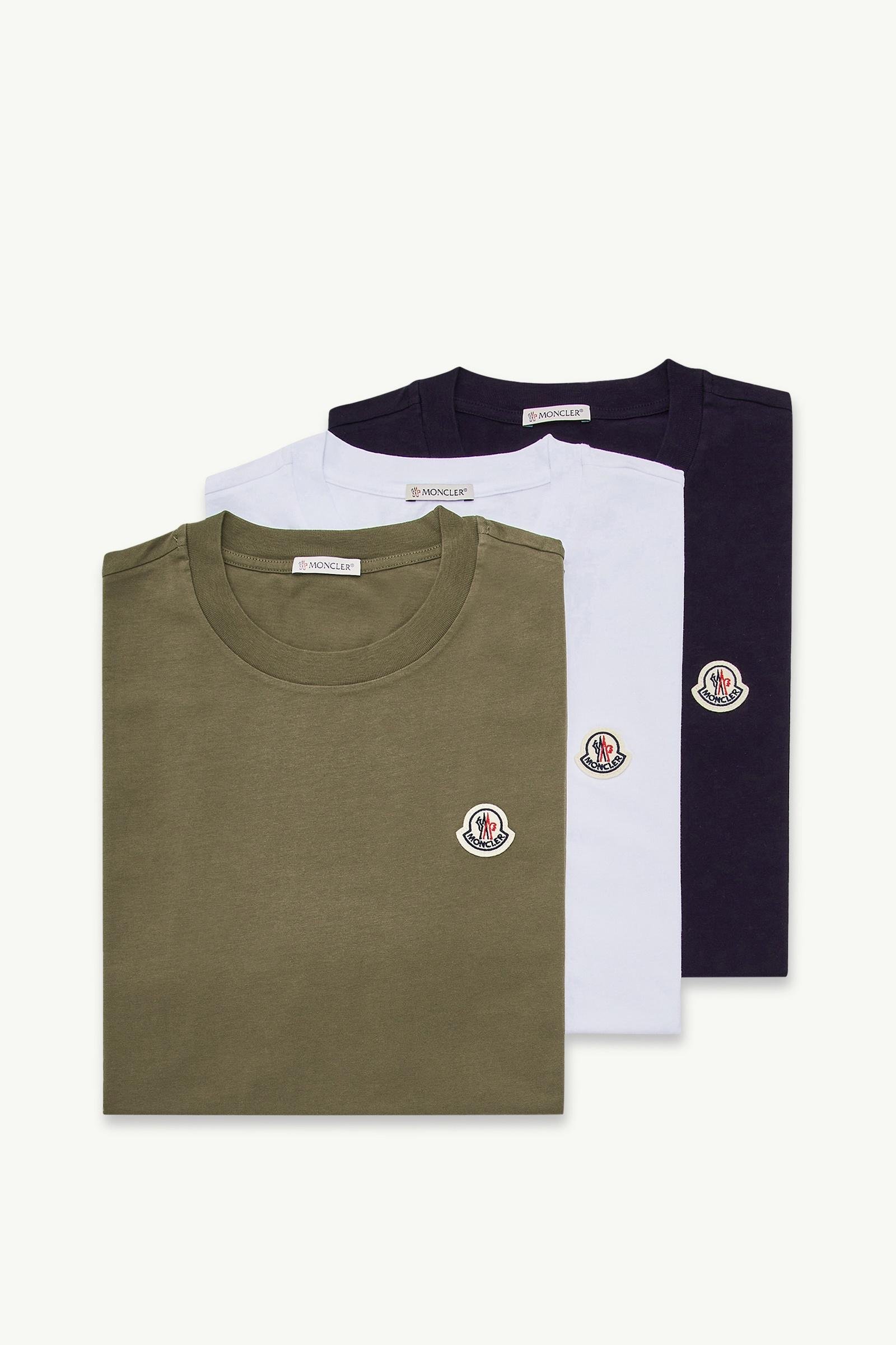 Logo Patch Cotton T-Shirt (Pack of Three) - 图片 3