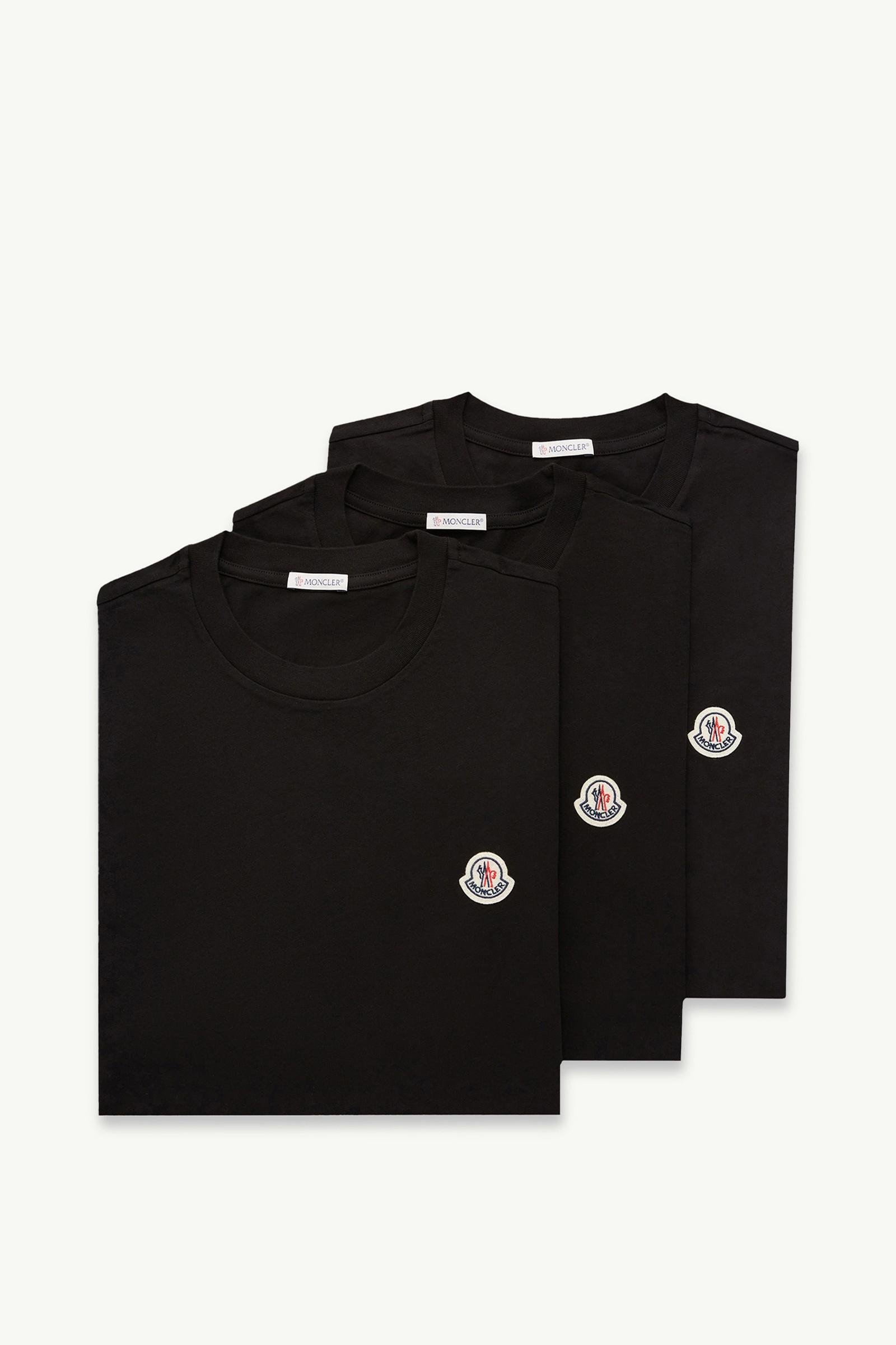 Logo Patch Cotton T-Shirt (Pack of Three) - 图片 3