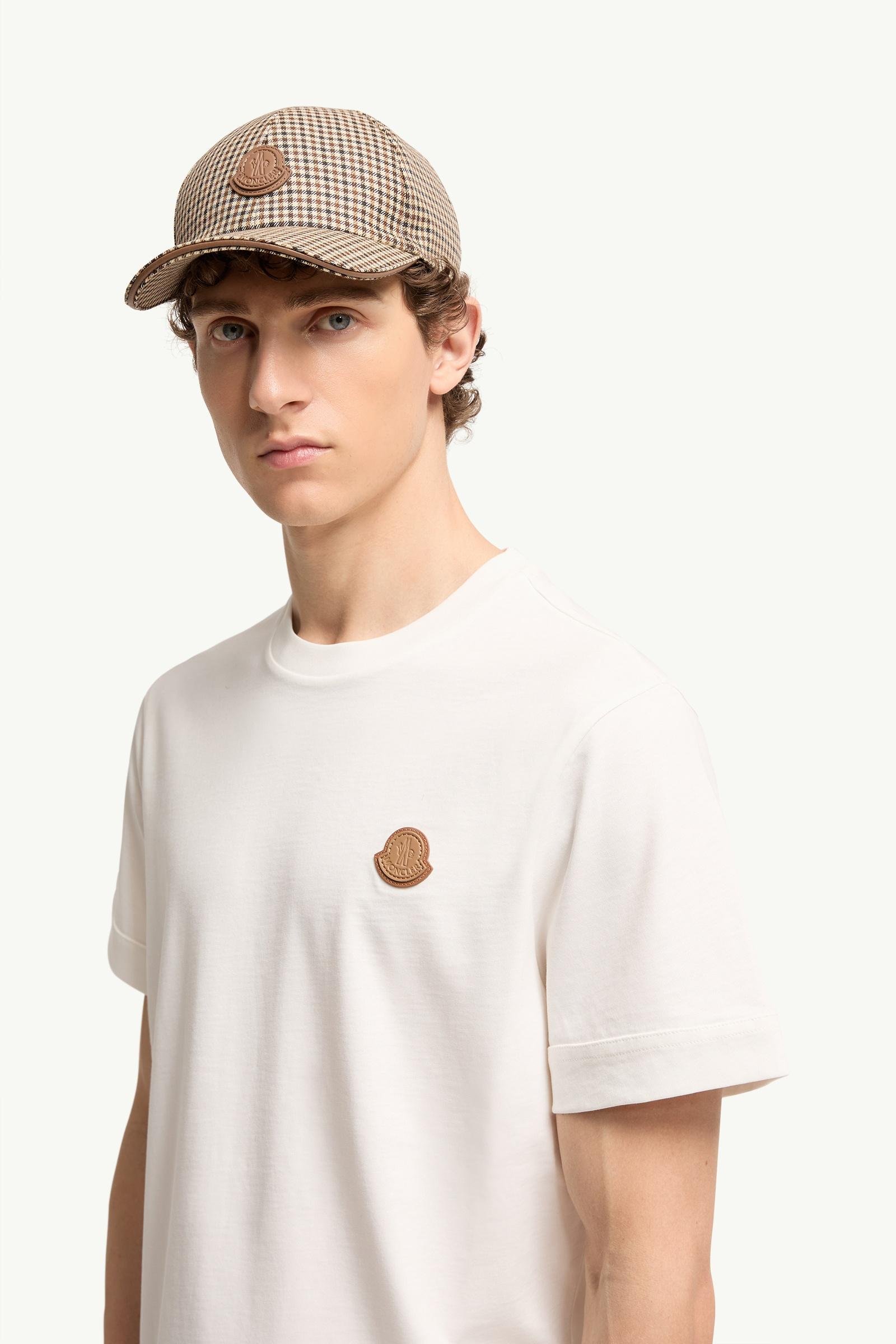 Alternative view of Double Leather Logo Cotton T-Shirt