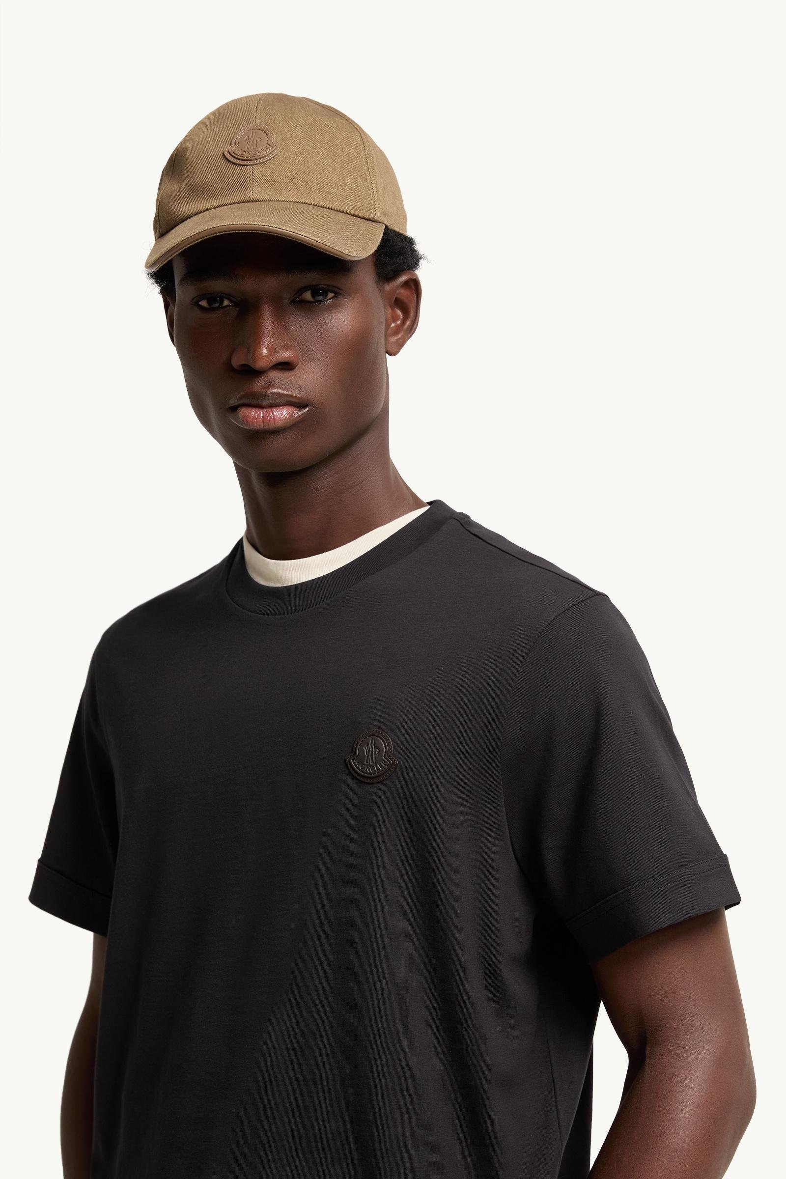 Alternative view of Double Leather Logo Cotton T-Shirt