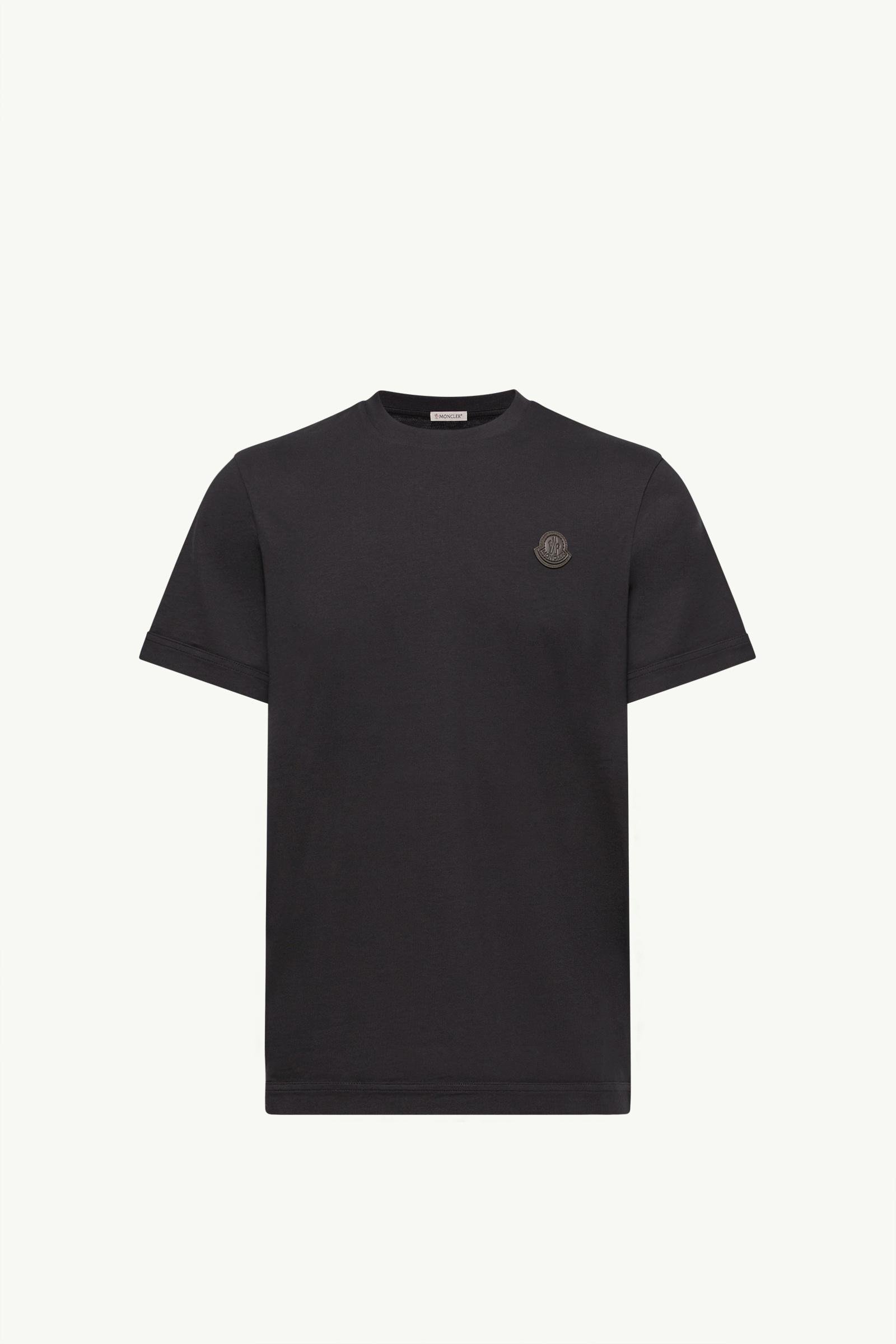 Double Leather Logo Cotton T-Shirt - 图片 3
