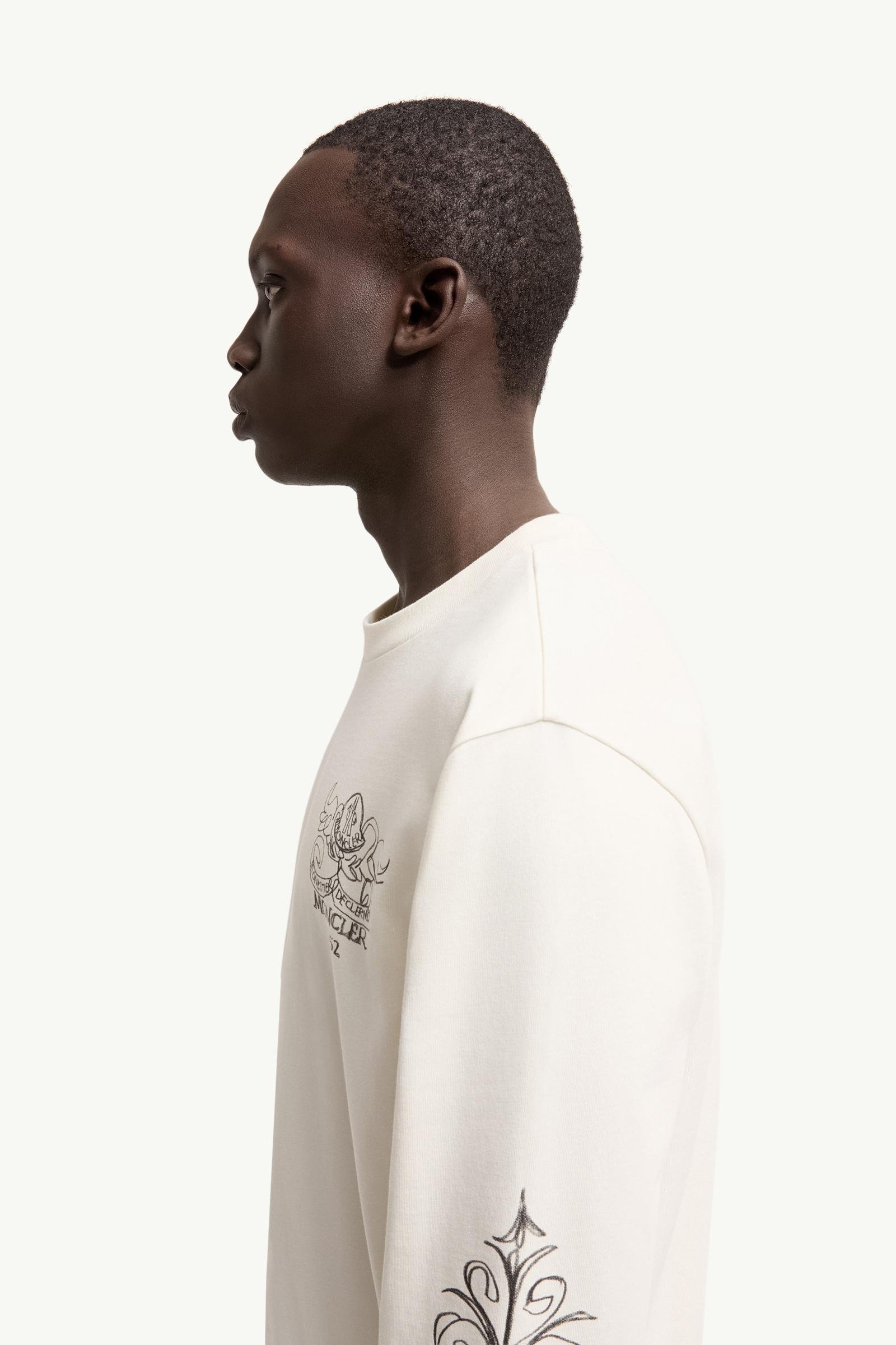 Alternative view of Logo Motif Cotton Long Sleeve T-Shirt