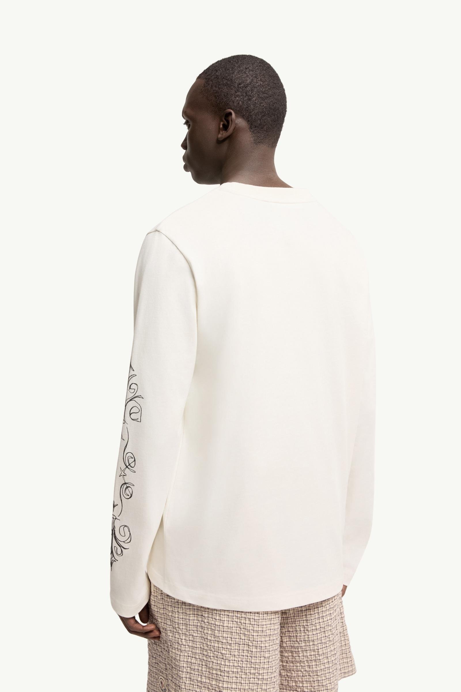 Logo Motif Cotton Long Sleeve T-Shirt - 图片 5