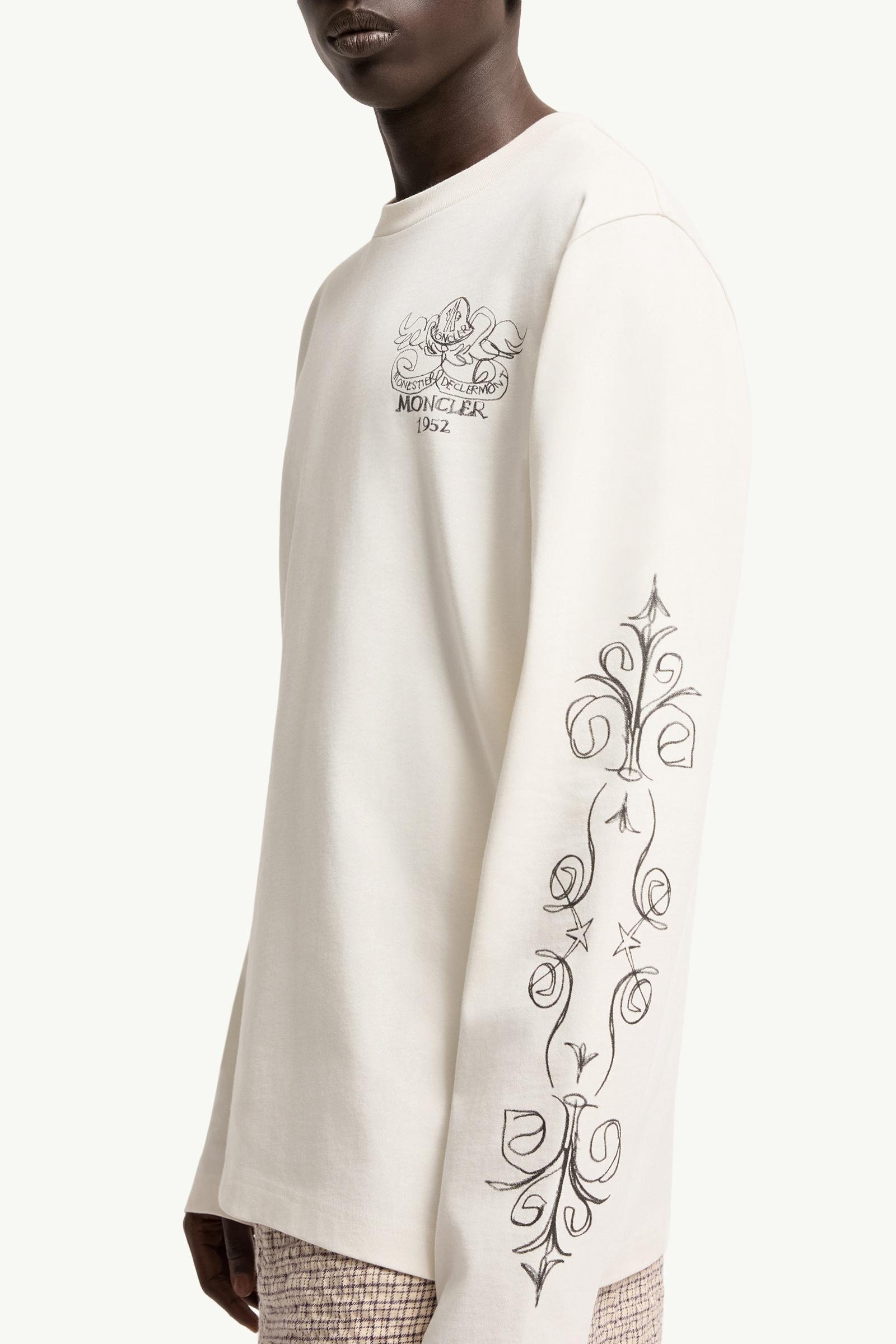 Logo Motif Cotton Long Sleeve T-Shirt - 图片 6