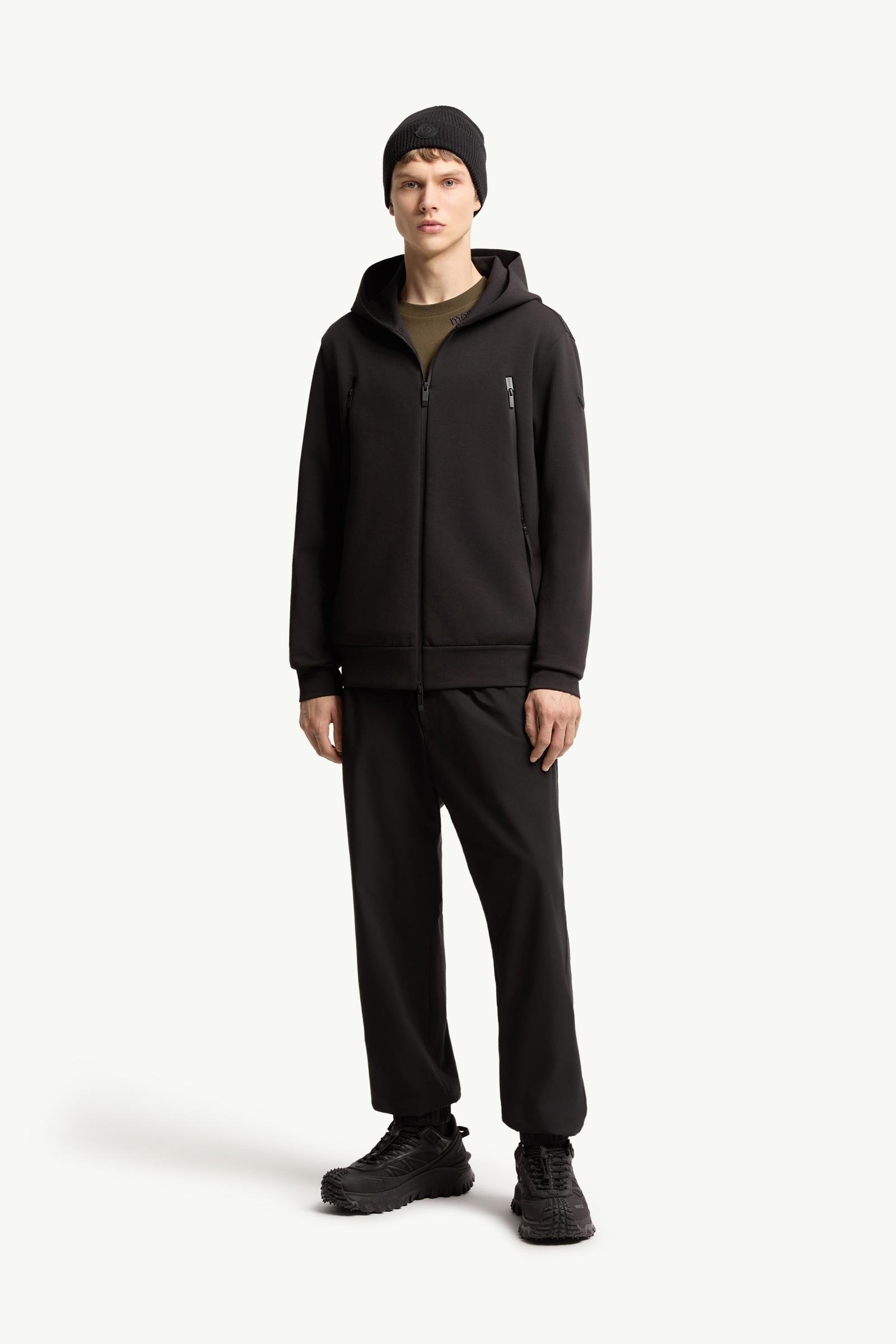 Cotton Blend Zip-Up Hoodie