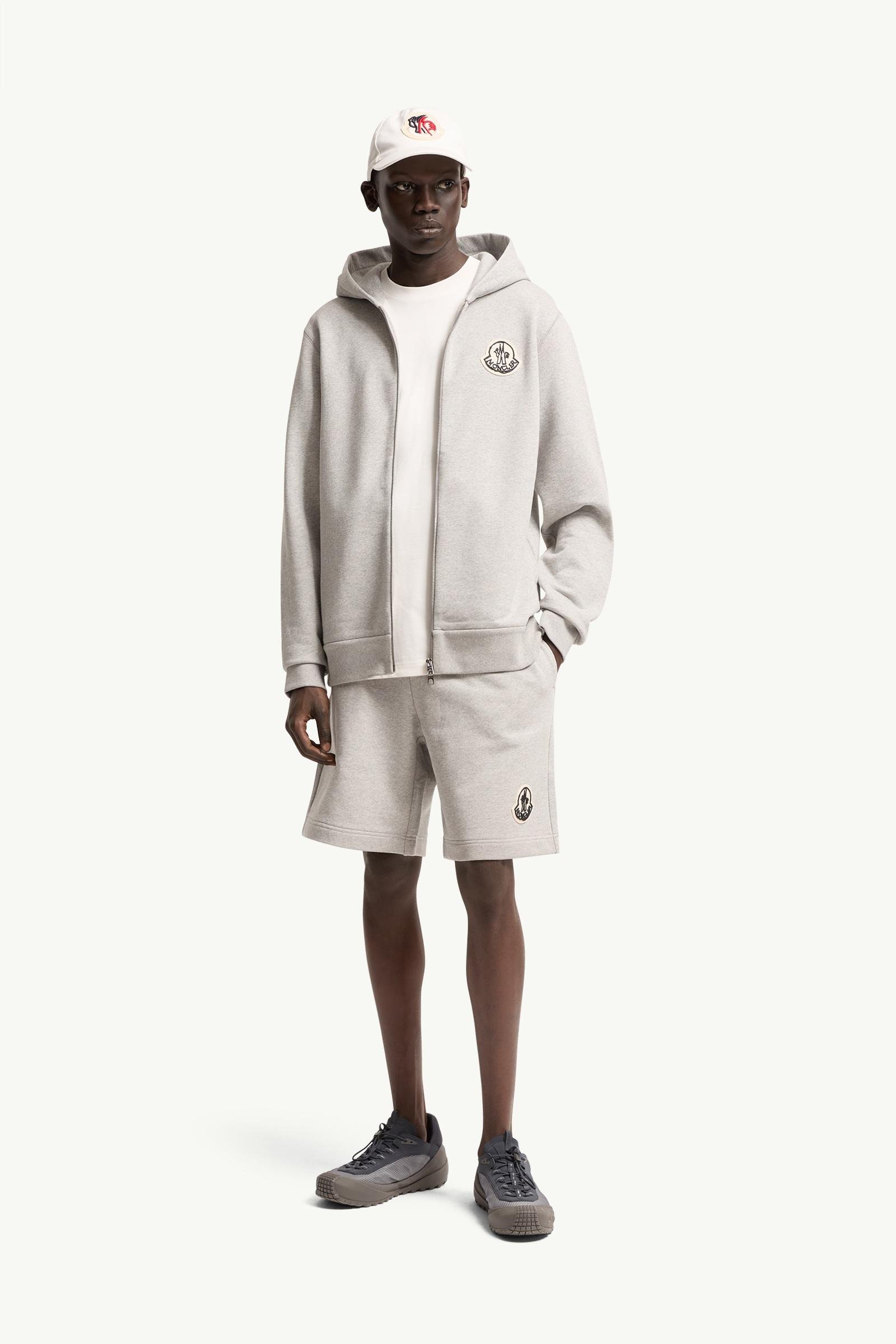 Sketched Logo Zip-Up Cotton Hoodie