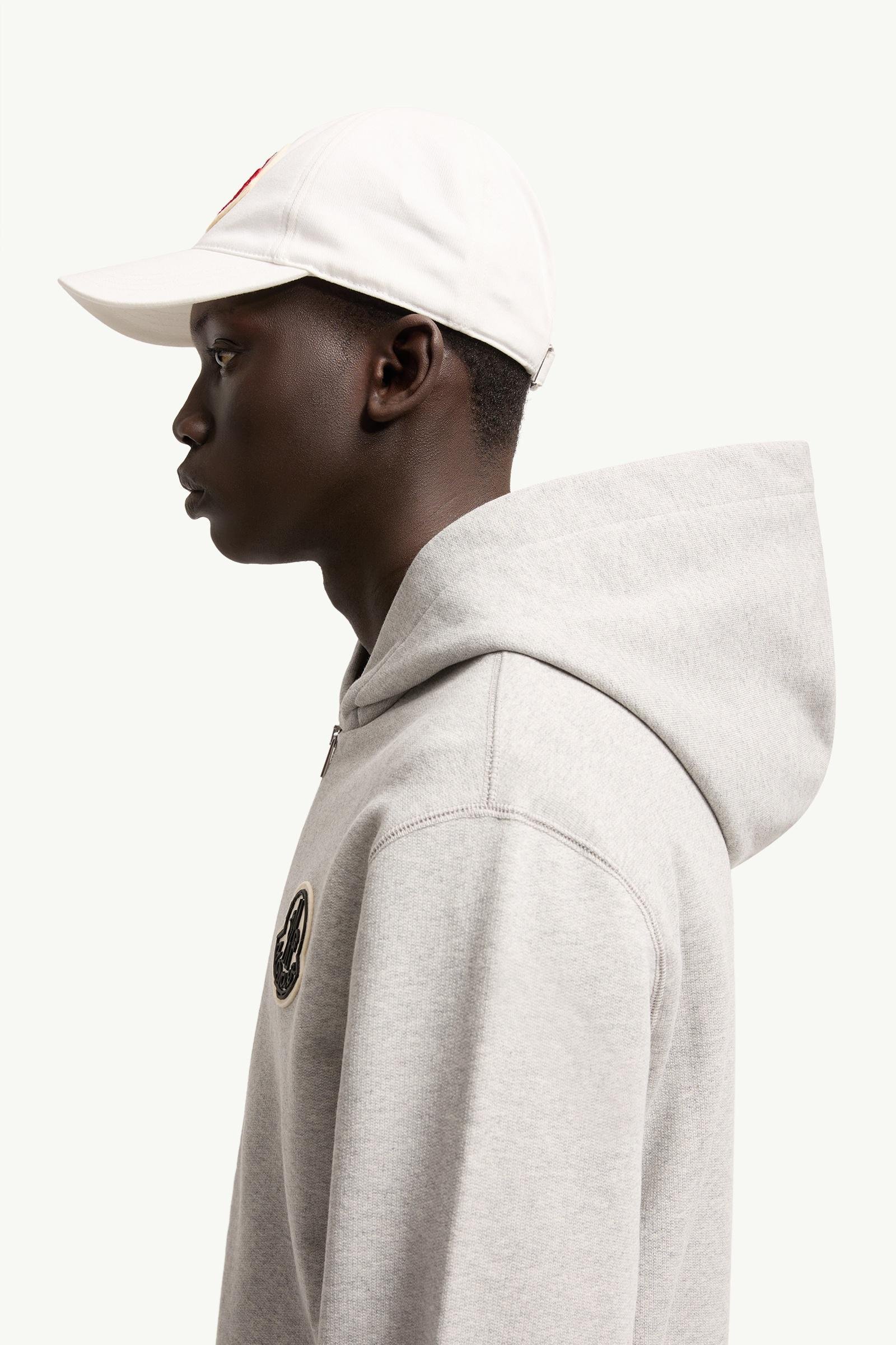Alternative view of Sketched Logo Zip-Up Cotton Hoodie