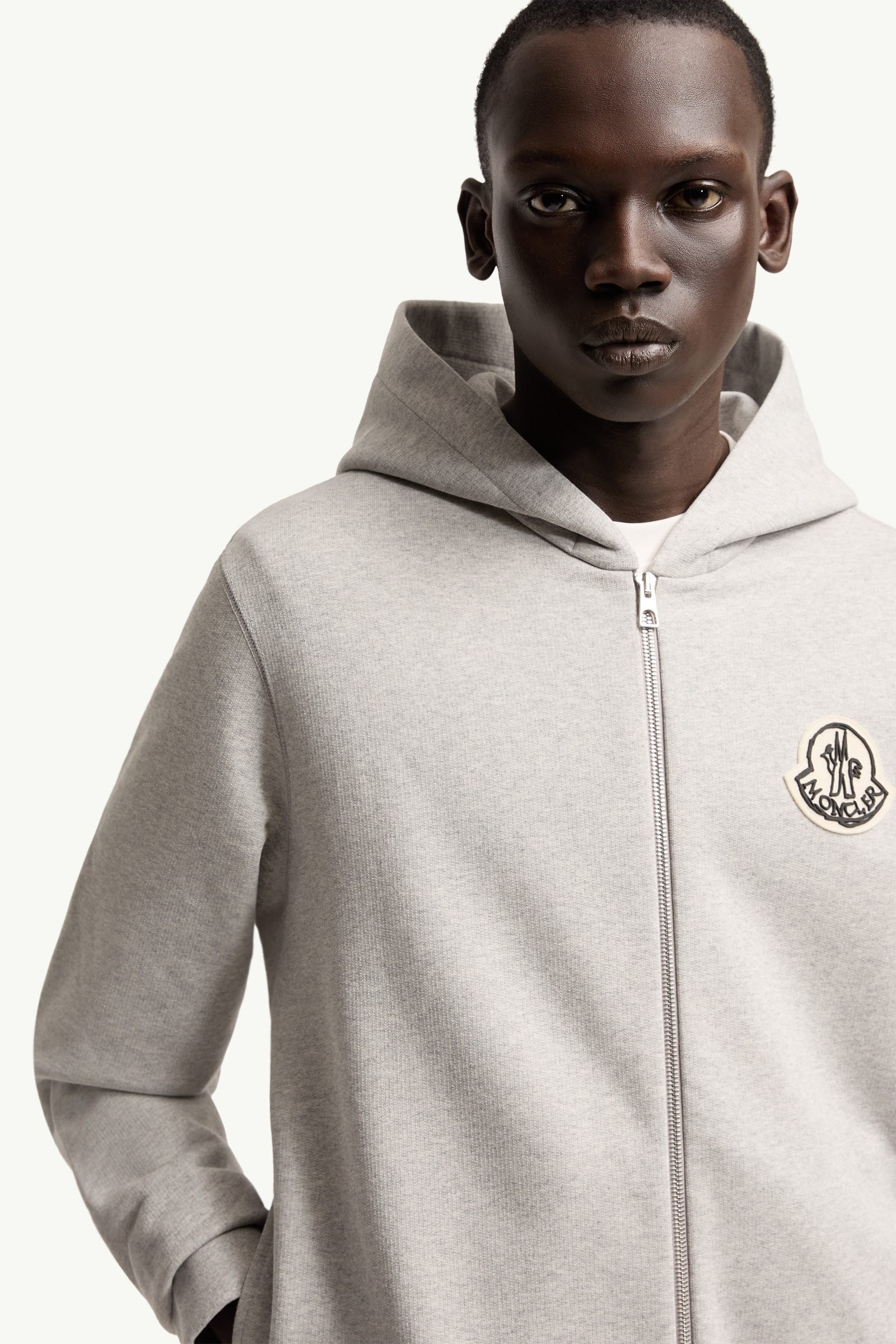 Sketched Logo Zip-Up Cotton Hoodie - 图片 6