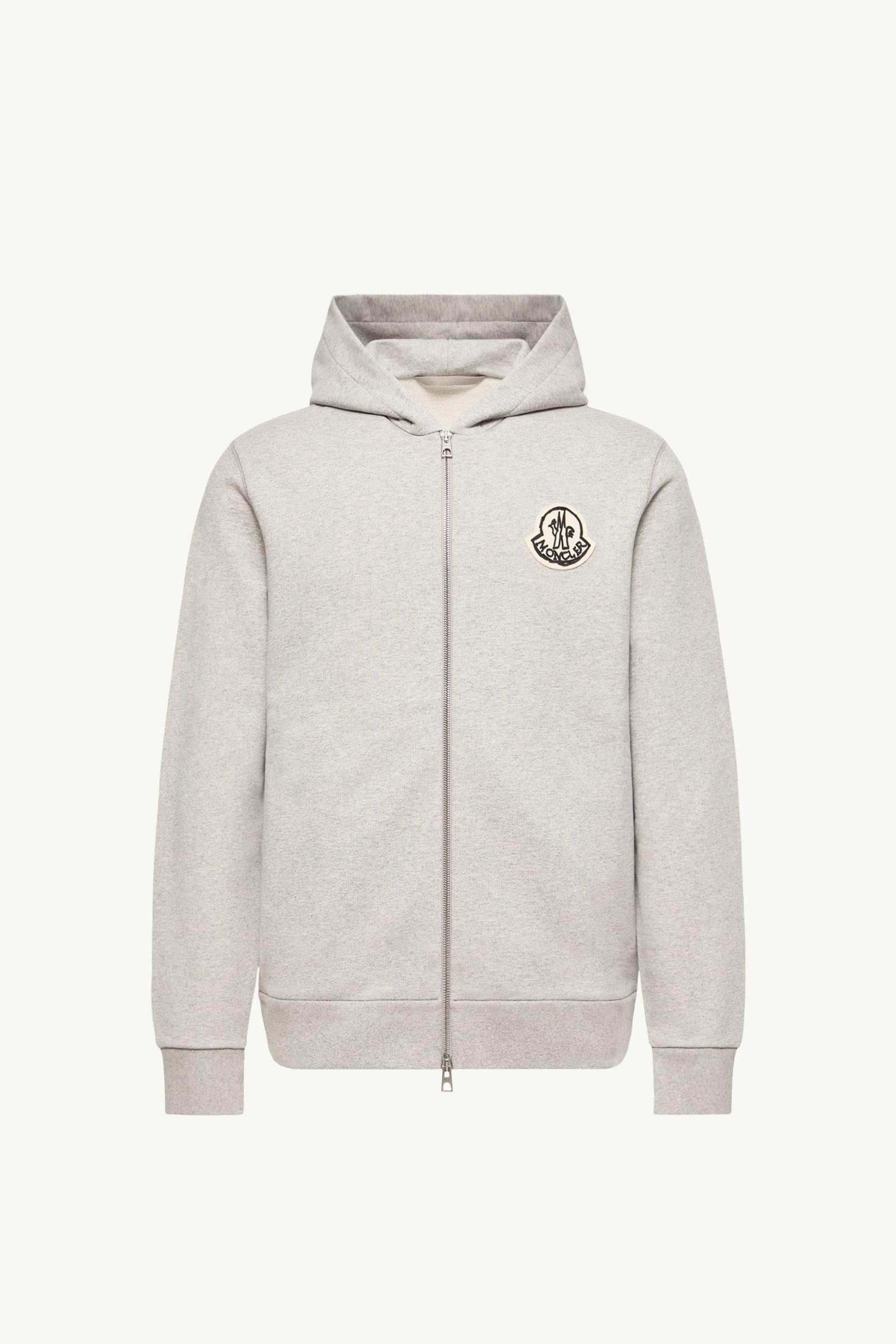 Sketched Logo Zip-Up Cotton Hoodie - 图片 3
