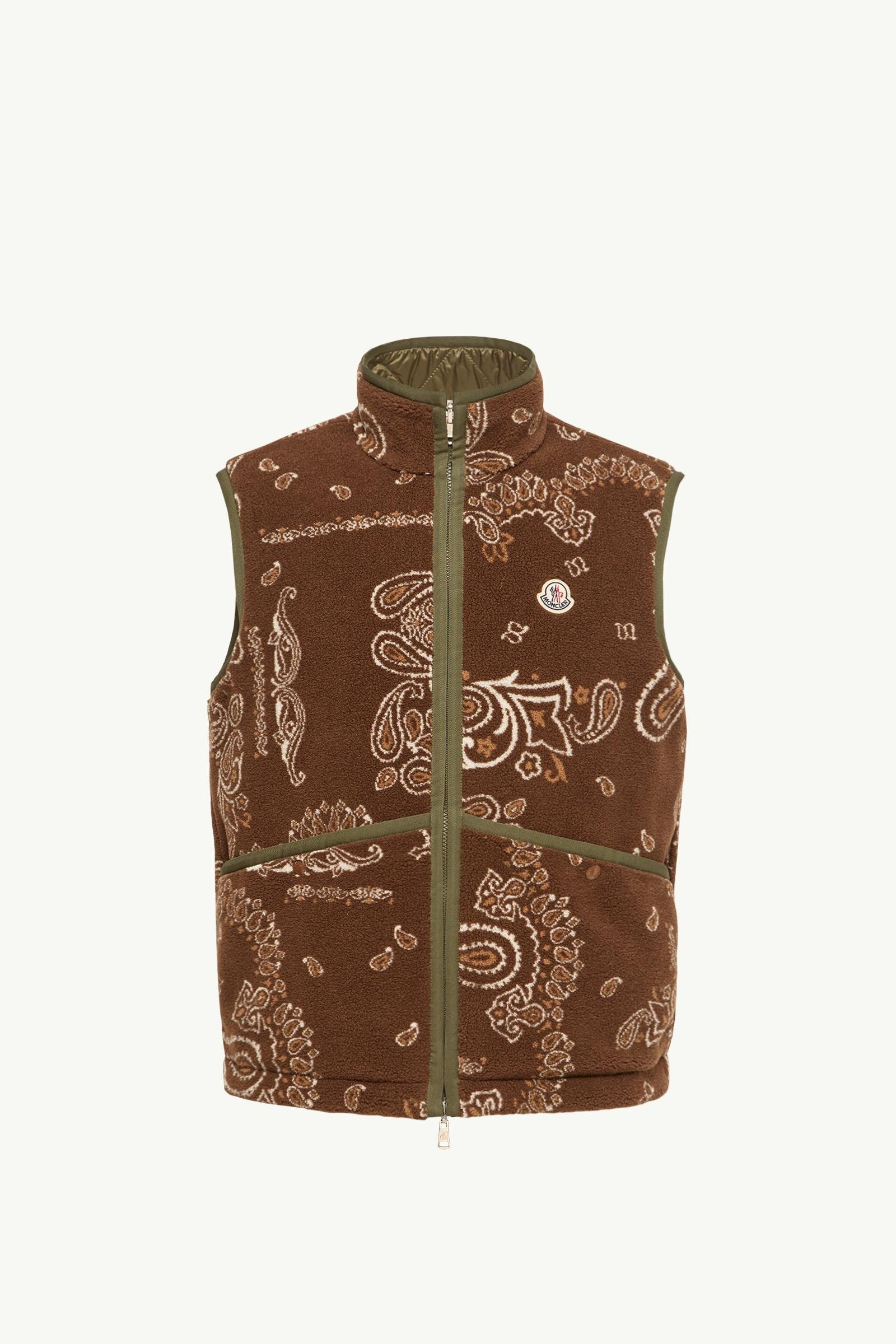 Reversible Paisley Print Padded Teddy Gilet - 图片 3