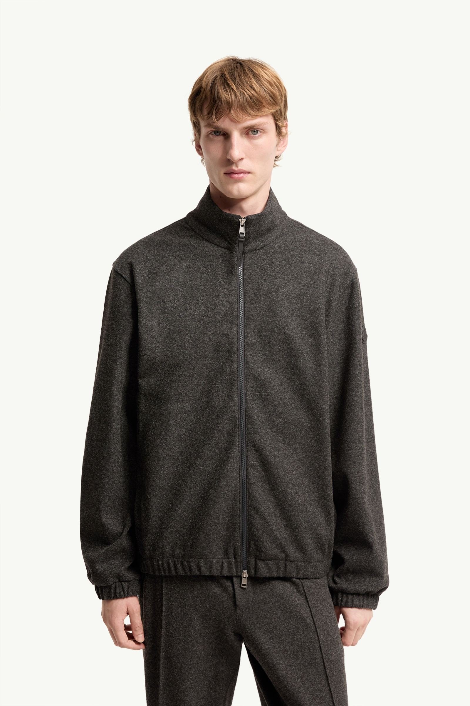 Leather Logo Zip-Up Cardigan - 图片 4